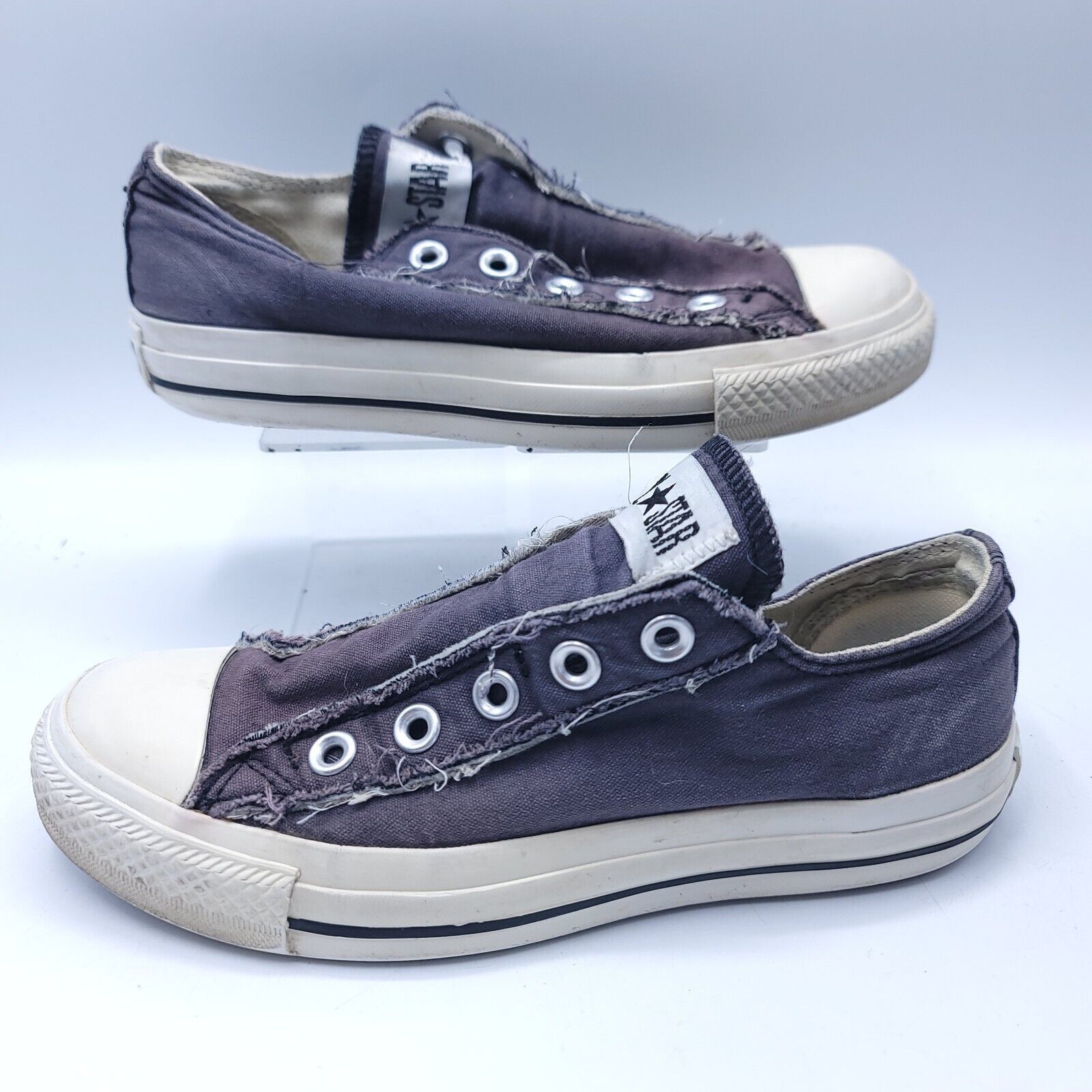 Converse Converse All Star Sneaker Shoe Women Size 5 1T366 Gray White Size US 5 / IT 35 - 5 Thumbnail