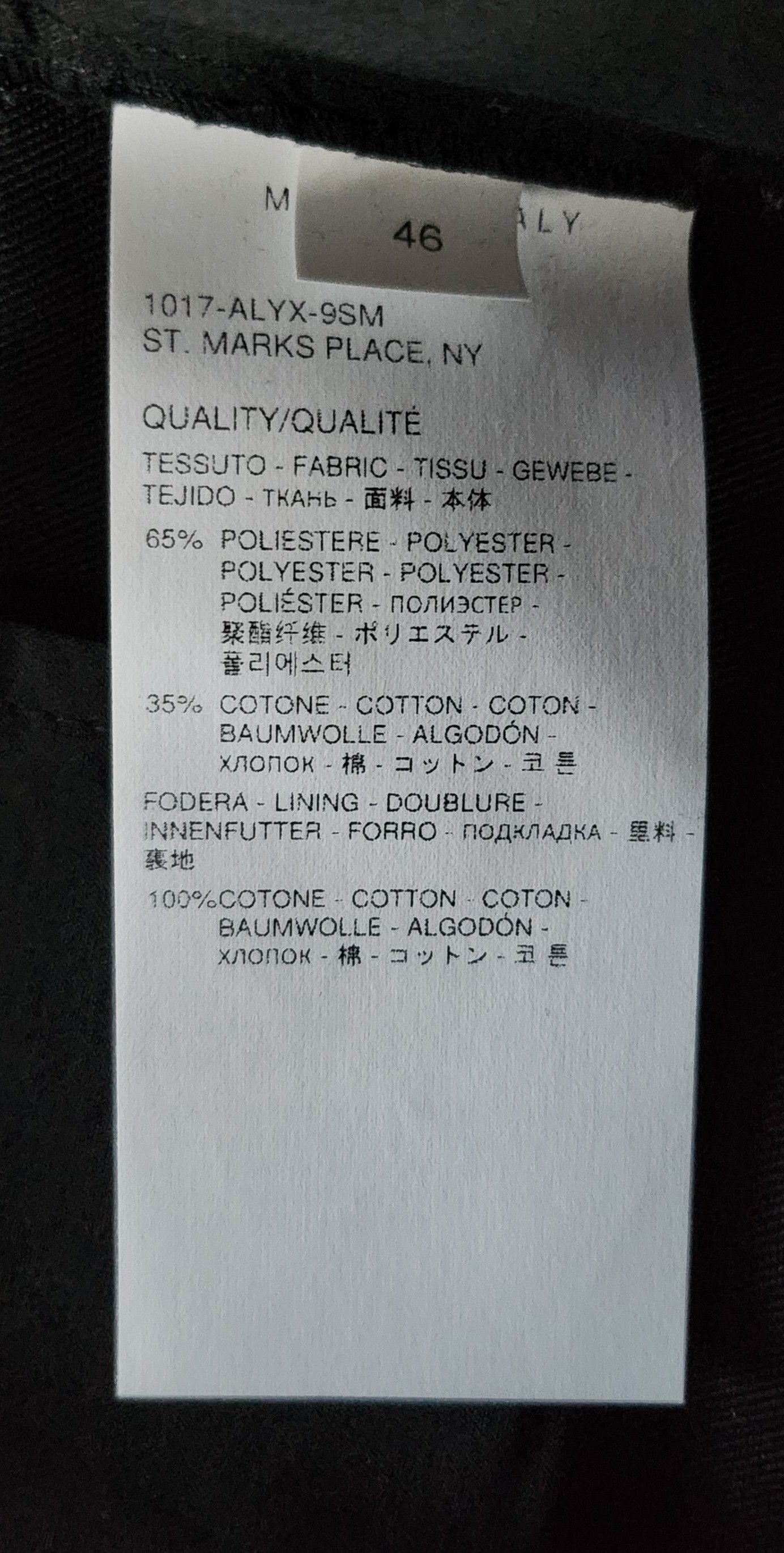 1017 ALYX 9SM Cargo Officer Pants w/ Embroidered Logo Size US 30 / EU 46 - 7 Thumbnail