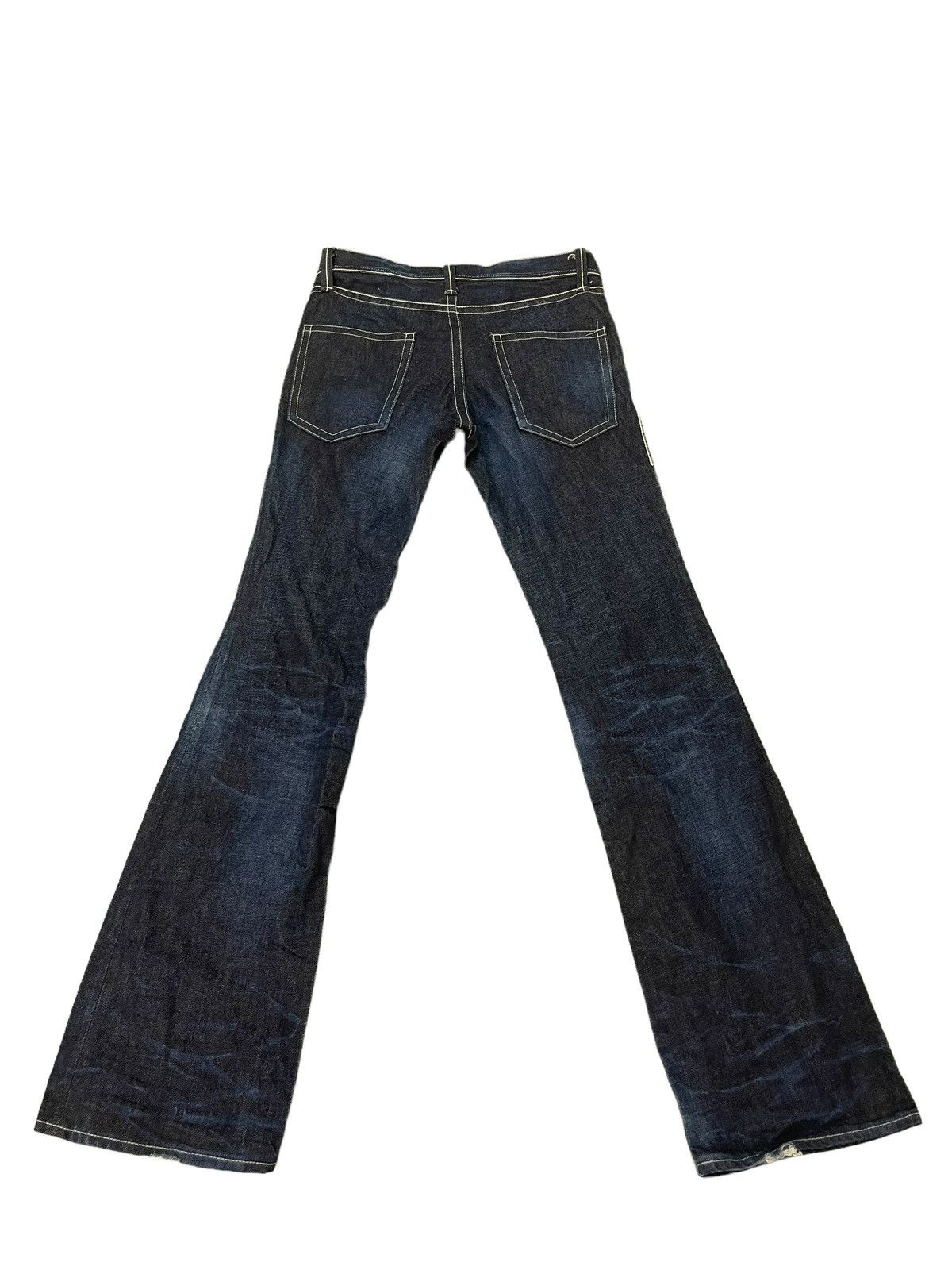 Japanese Brand Flare Jeans Ufin & Sons Japan Faded Boot Cut 8🟦7 Size US 31 - 12 Thumbnail