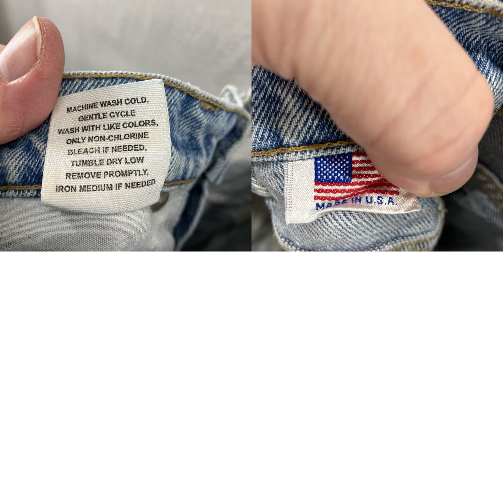 Vintage VINTAGE SCHAEFER Jeans Ranch Hand Dungaree WOMEN’s 6 28x28 Denim Blue 90s Grunge USA Straight Jeans Womens Size 28" / US 6 / IT 42 - 11 Thumbnail