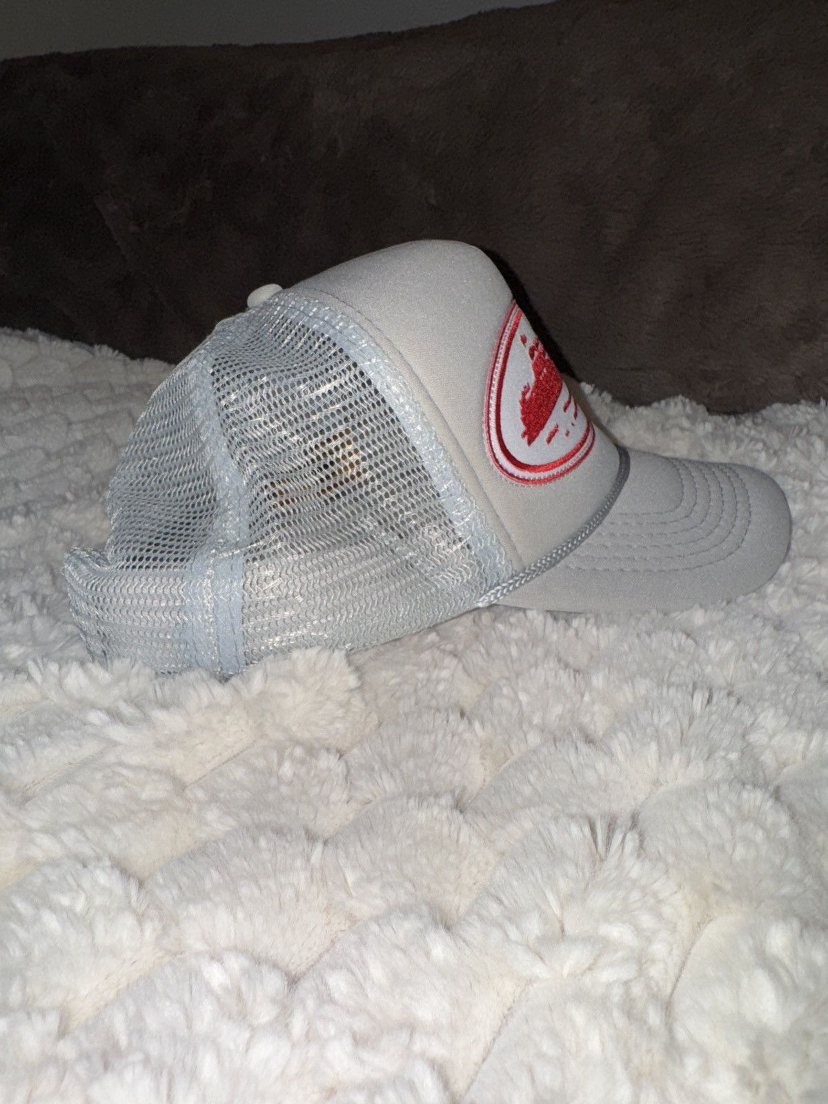 Corteiz Corteiz Alcatraz Wings Gray Trucker Hat Size ONE SIZE - 2 Thumbnail