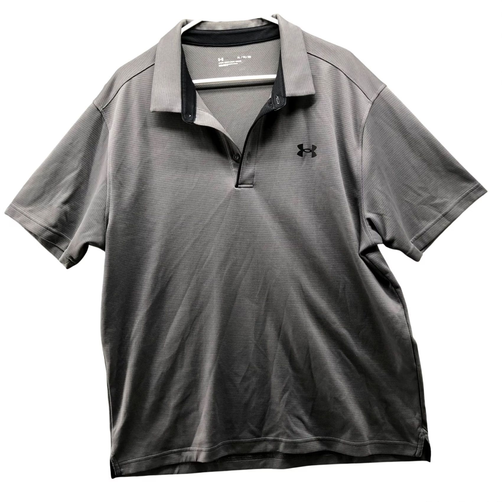 Under Armour Under Armour Polo Shirt Mens XL Gray Loose Fit Short Sleeve Active Size US XL / EU 56 / 4 - 2 Thumbnail