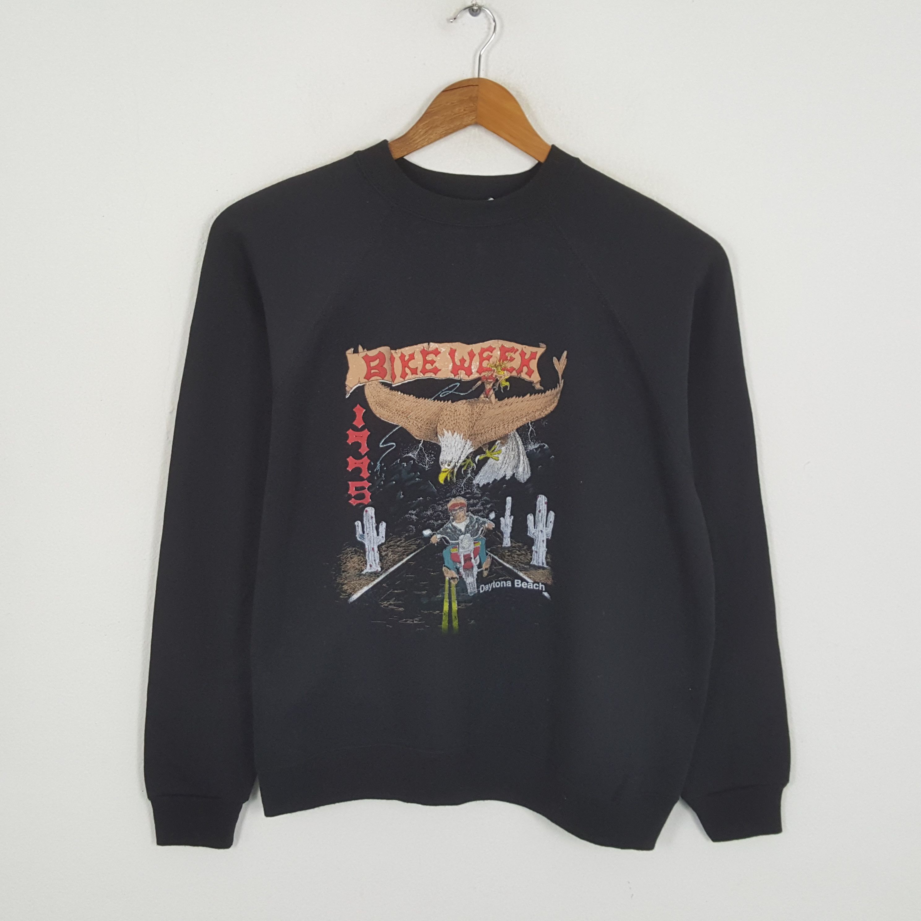 Daytona × Vintage Vintage BIKE WEEK DAYTONA American Motorcycle Sweatshirt Size US L / EU 52-54 / 3 - 1 Thumbnail