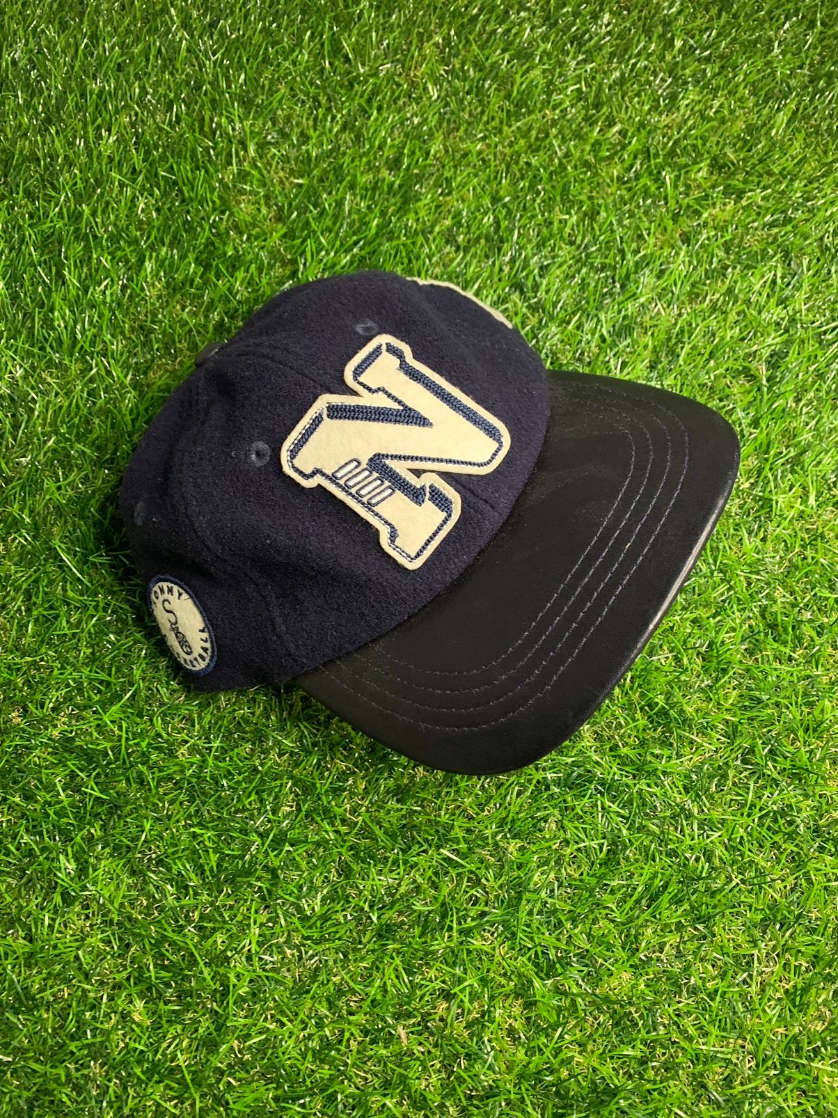 Pre-owned Aime Leon Dore X New Balance Varsity Hat In Navy