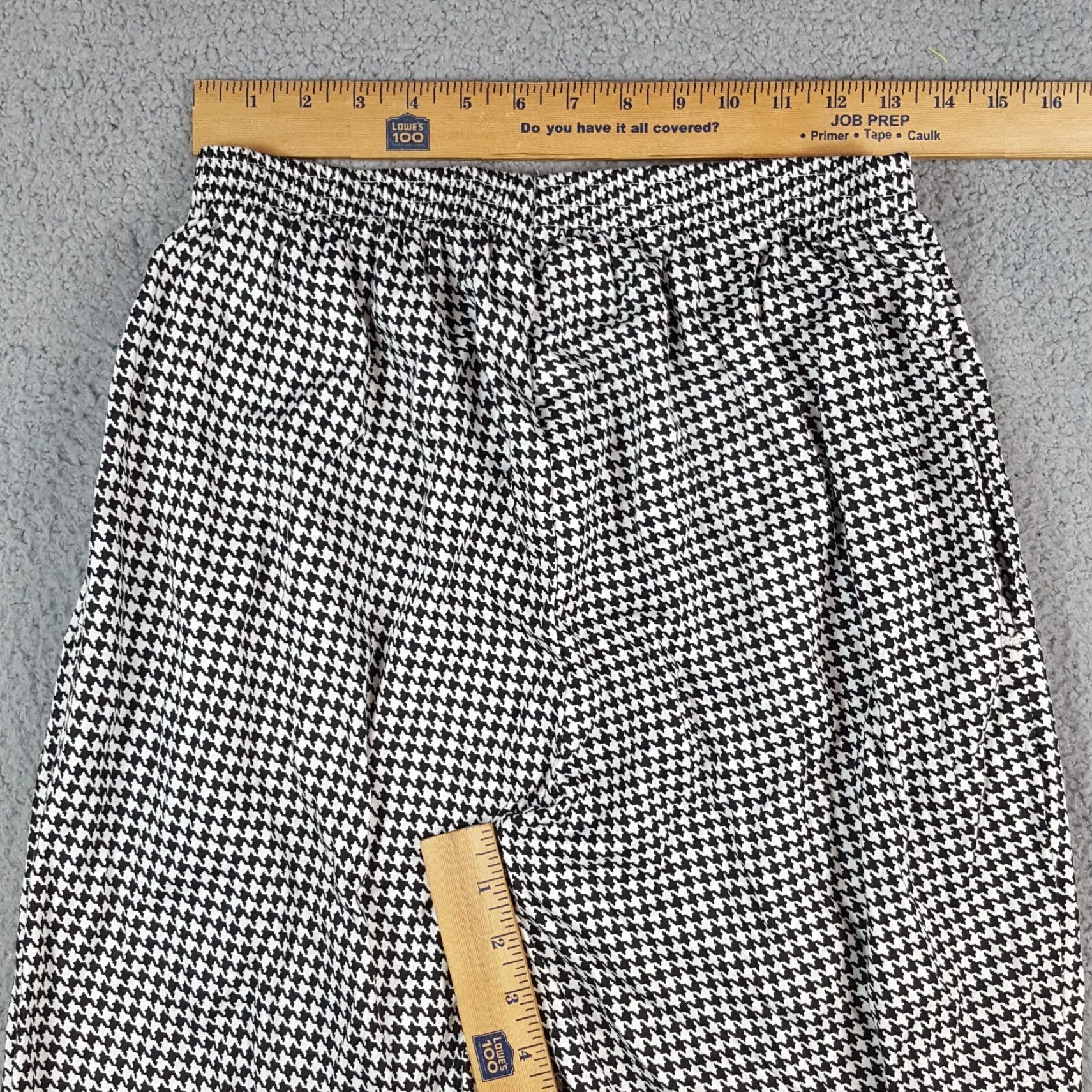 Vintage VINTAGE Houndtooth Print Tapered Women's Size 1X Stretch Waist Gym Sweat Pants Size 40" / US 18 - 6 Thumbnail