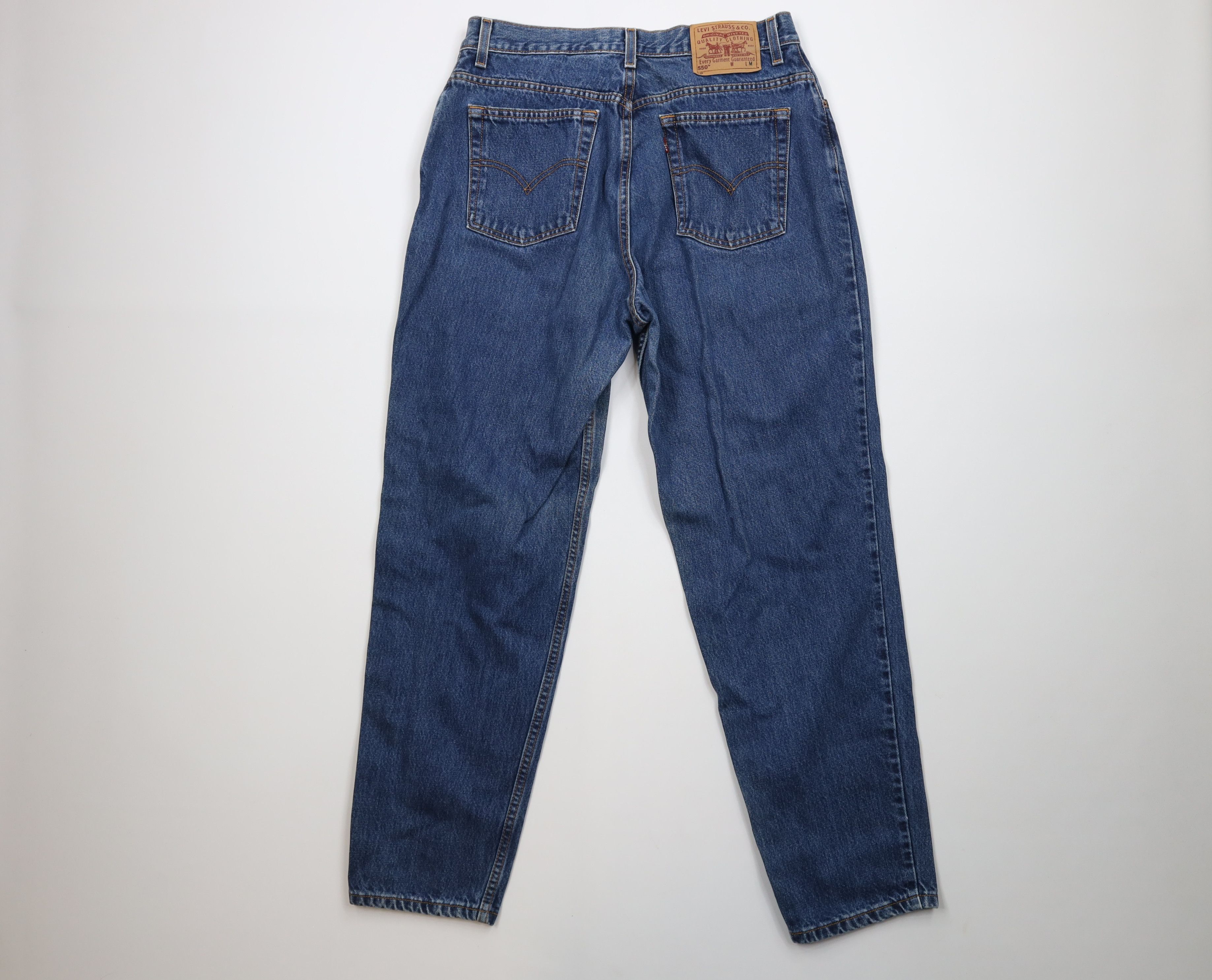 Levi's Vintage Y2K 2000 Levis 550 Relaxed Tapered Leg Denim Jeans Size 34" / US 12 / IT 48 - 10 Thumbnail