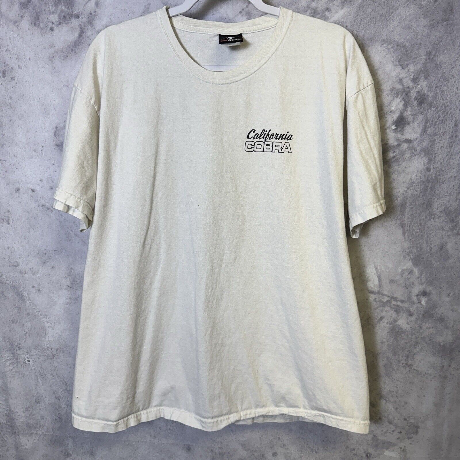Vintage Vintage California Cobra Car T Shirt Mens XL White Short Sle Size US XL / EU 56 / 4 - 3 Thumbnail