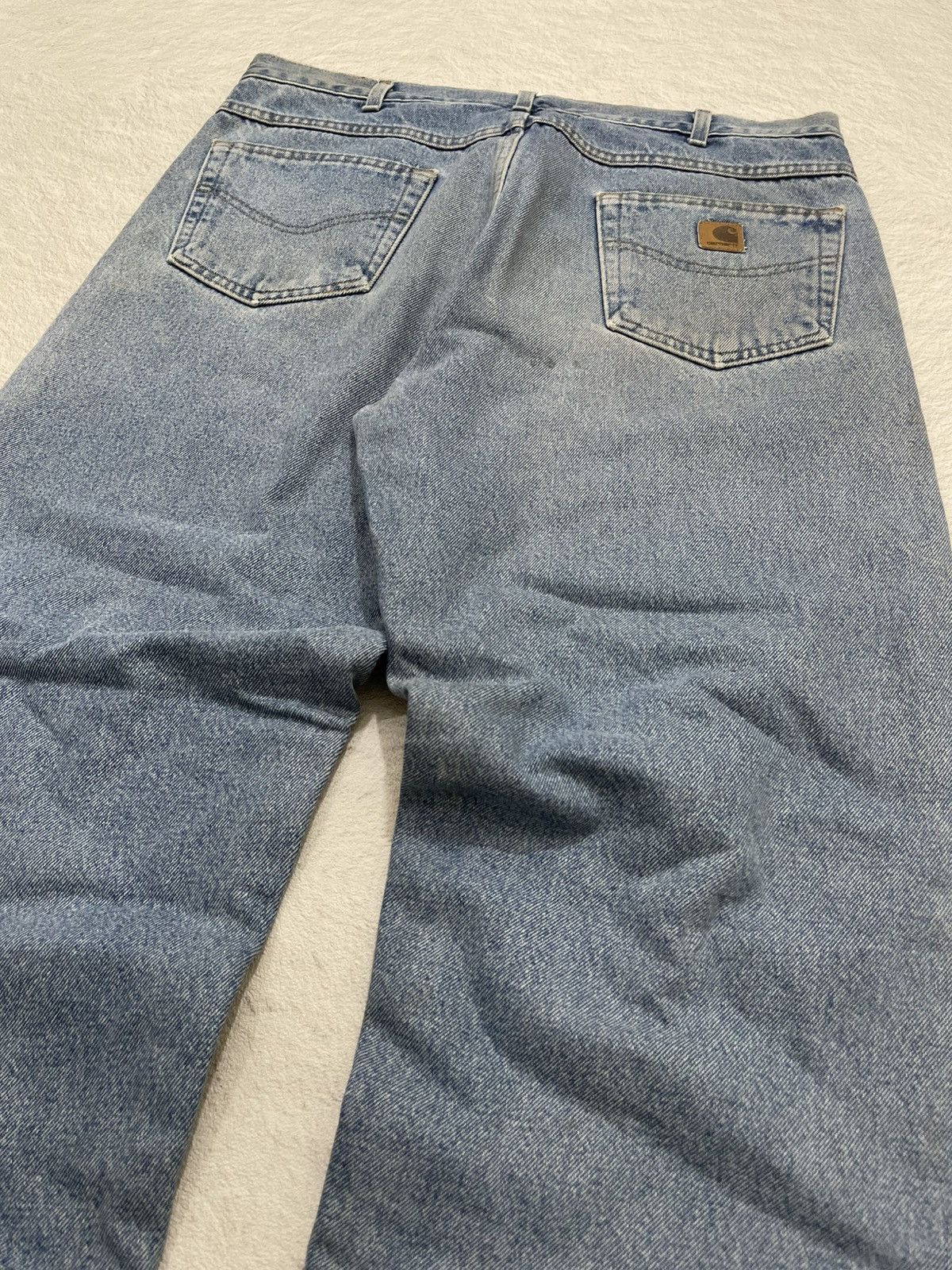 Carhartt 2000s Carhartt Light Blue Jeans Baggy Denin Distressed Y2K Size US 36 / EU 52 - 8 Thumbnail