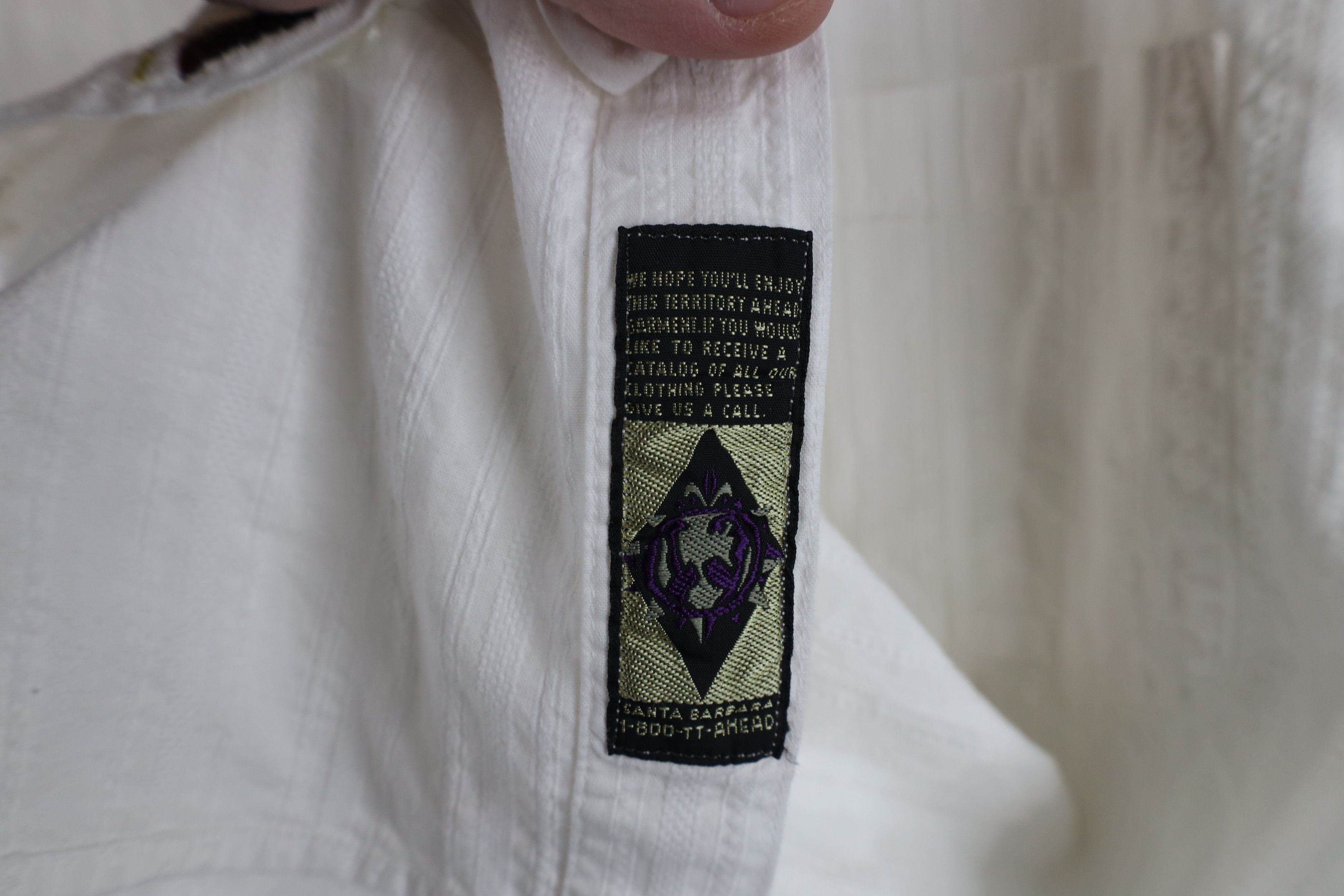 Vintage Vintage 90s Streetwear Collared Button Shirt White Cotton Size US XXL / EU 58 / 5 - 8 Thumbnail