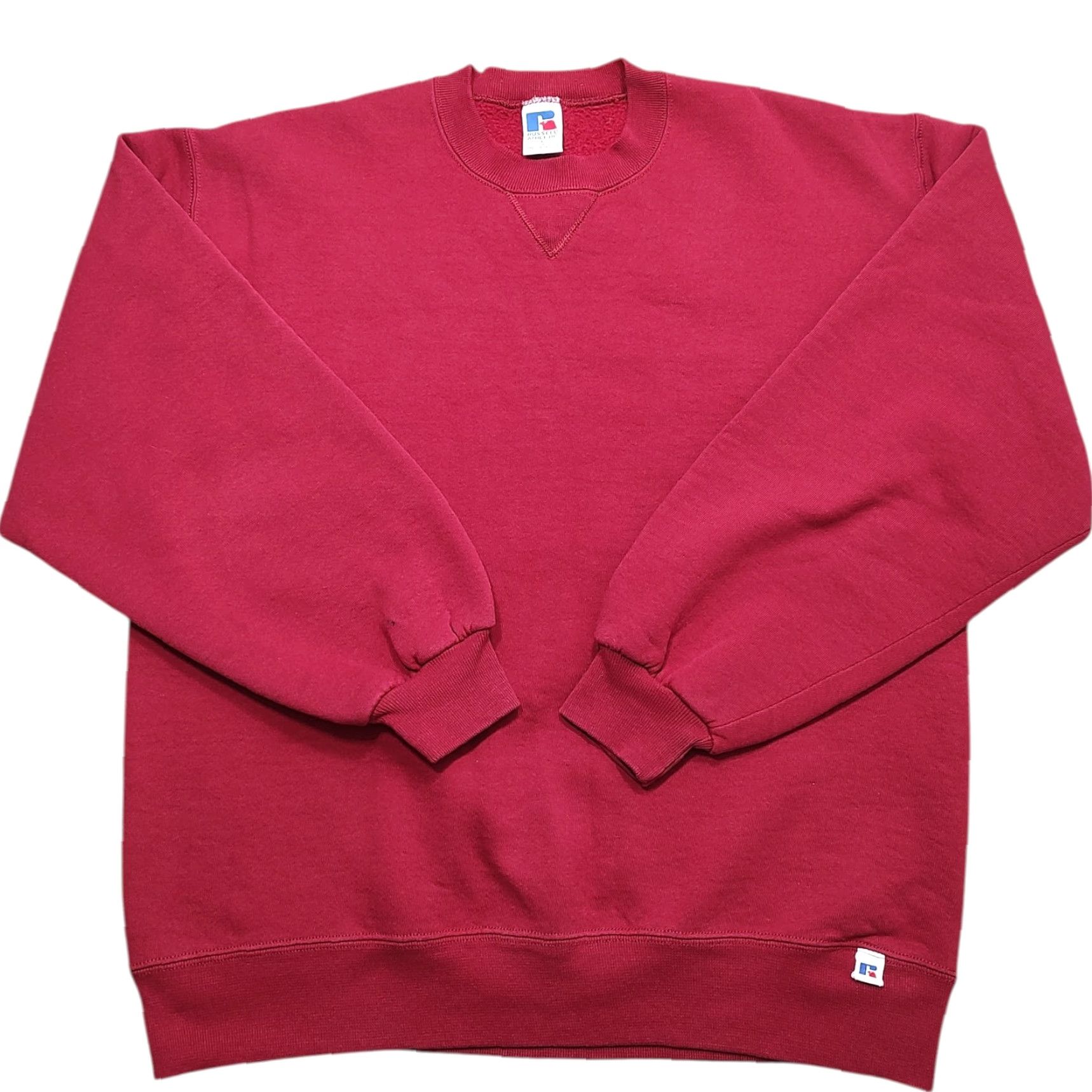 Russell Athletic VINTAGE Russell Athletic Sweatshirt Men L Red USA 90s Pullover Crew Neck Classic Logo Sports/ Gym & Training Size US L / EU 52-54 / 3 - 2 Thumbnail