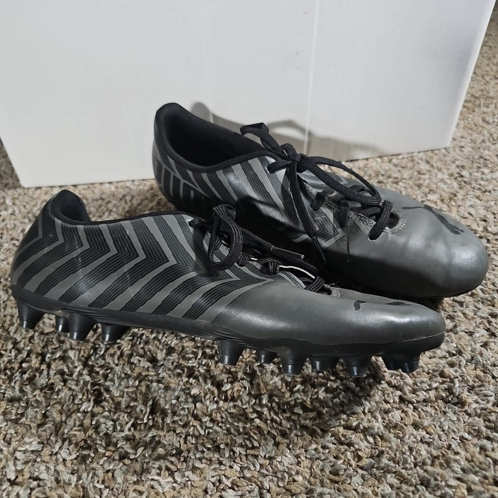 Puma Puma Soccer Cleats US 6.5 UK 5.5 106704-03 Gray Black Size ONE SIZE - 2 Thumbnail
