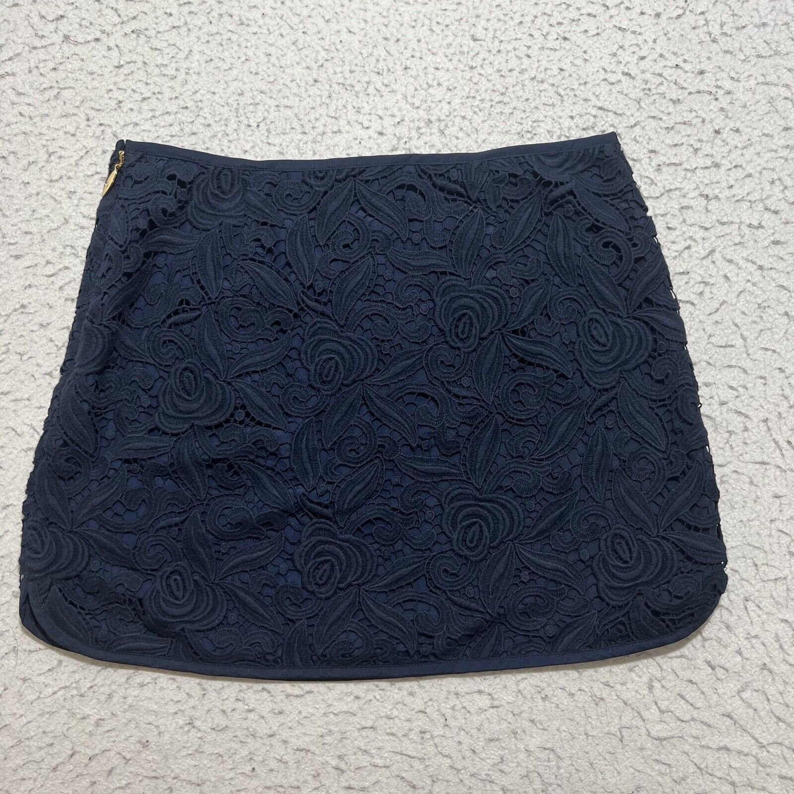 Juicy Couture Juicy Couture Mini Skirt Embroidery Lace Floral Lined Blue Size 27" / US 4 / IT 40 - 6 Thumbnail