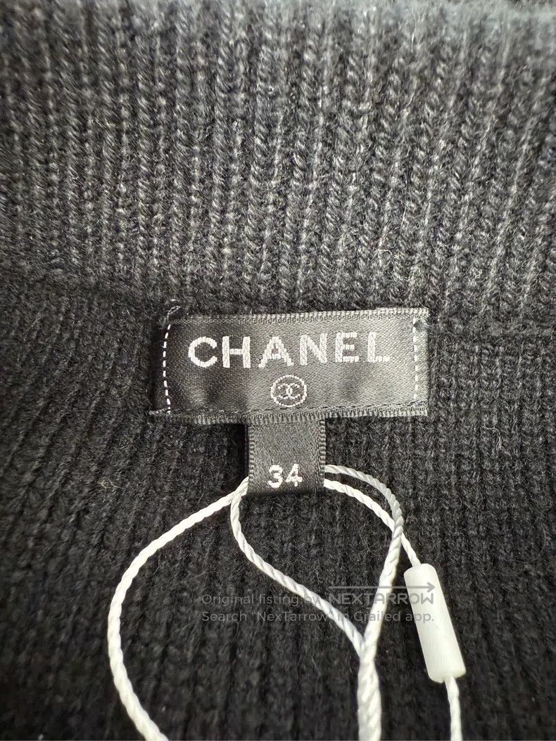Chanel Chanel Black cashmere skirt Size 42" / US 20 - 3 Thumbnail