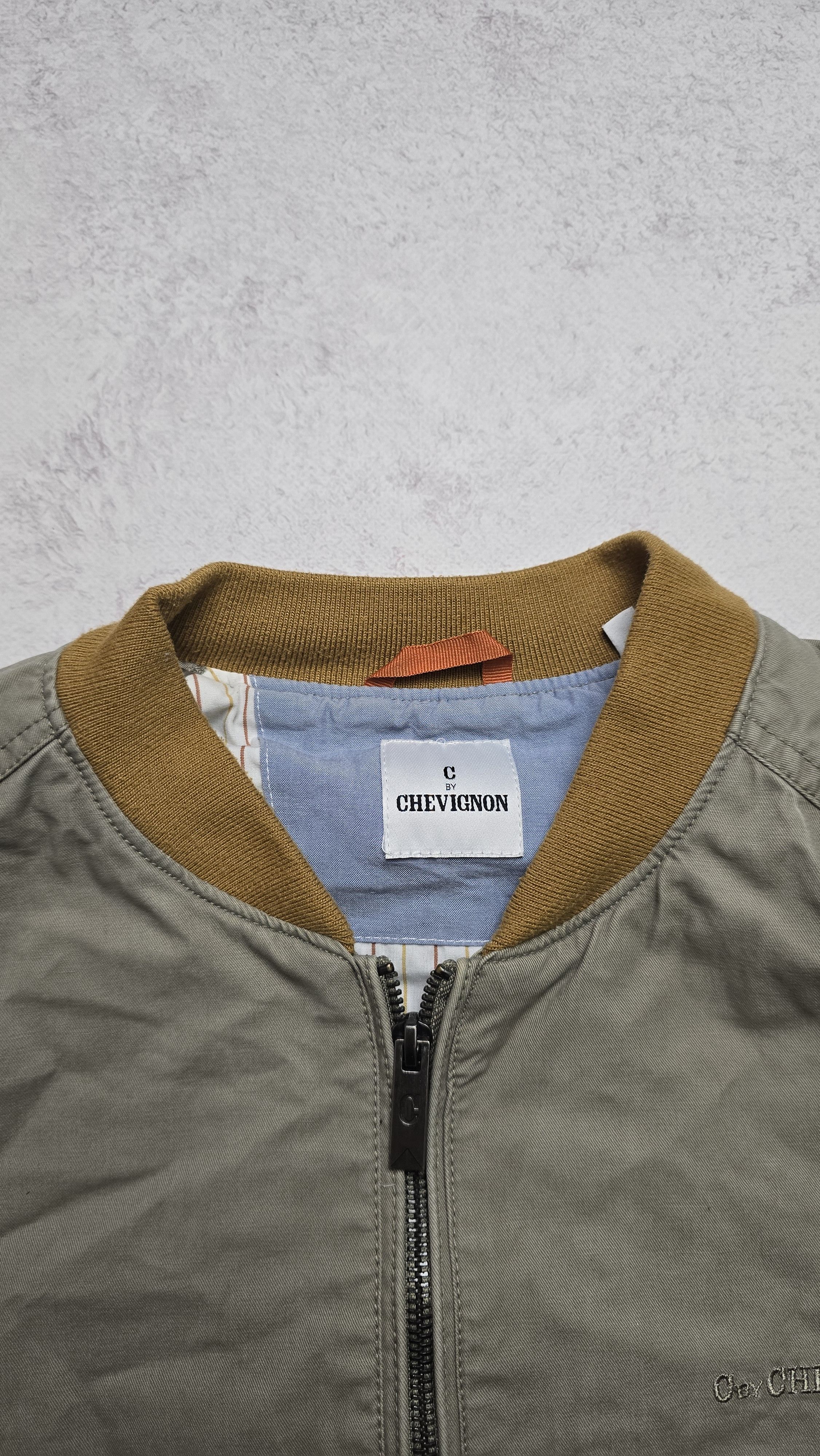 Chevignon Chevignon Denim Vintage BOMBER Jacket Beige Casual Size US L / EU 52-54 / 3 - 13 Thumbnail