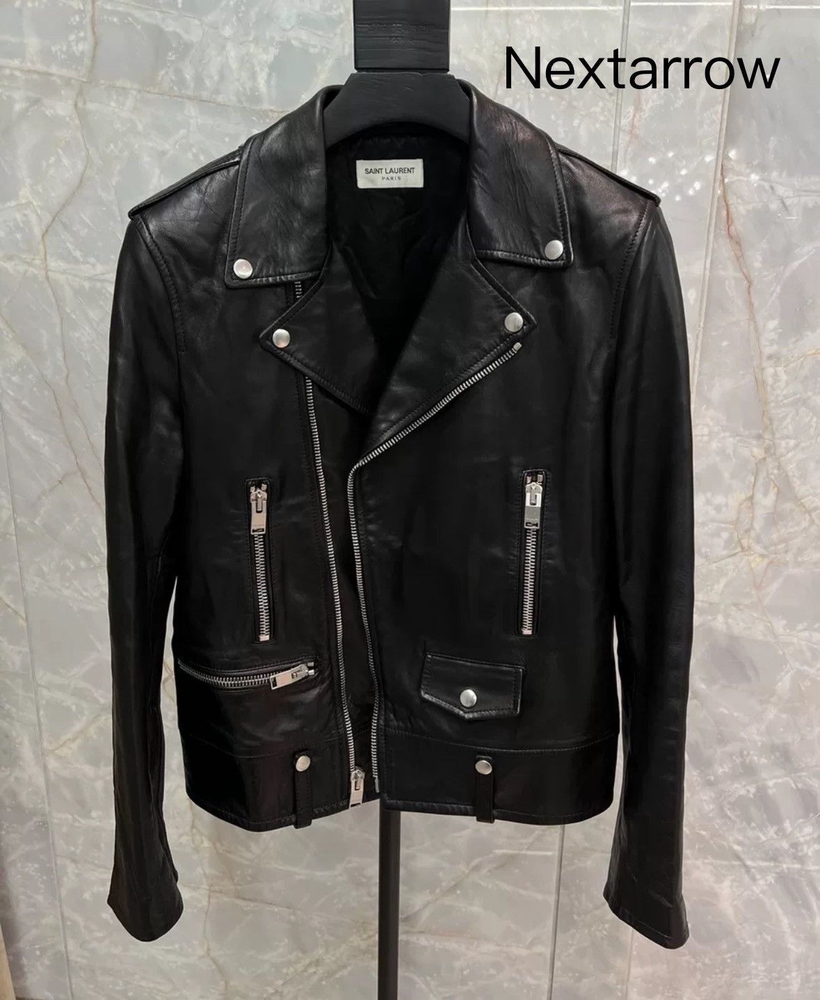 Saint Laurent Paris × Yves Saint Laurent Saint Laurent genuine sheepskin L01 leather jacket Size US M / EU 48-50 / 2 - 1 Thumbnail