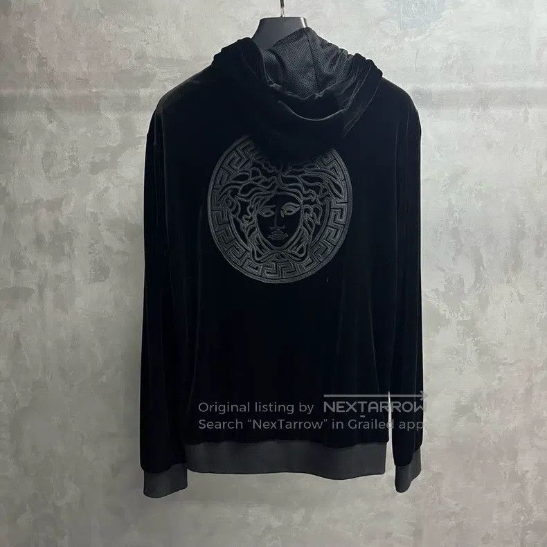 Versace Versace Black zippered sportswear sweatshirt jacket Size US M / EU 48-50 / 2 - 5 Thumbnail