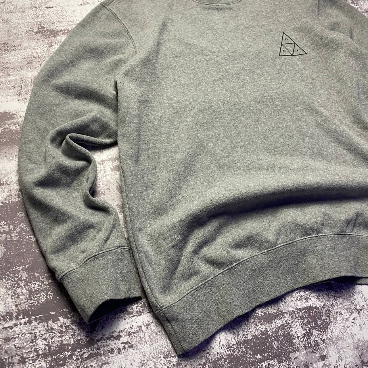 Huf Huf Big logo swirtshirt Grey Skate Y2K XL size Size US XL / EU 56 / 4 - 5 Thumbnail