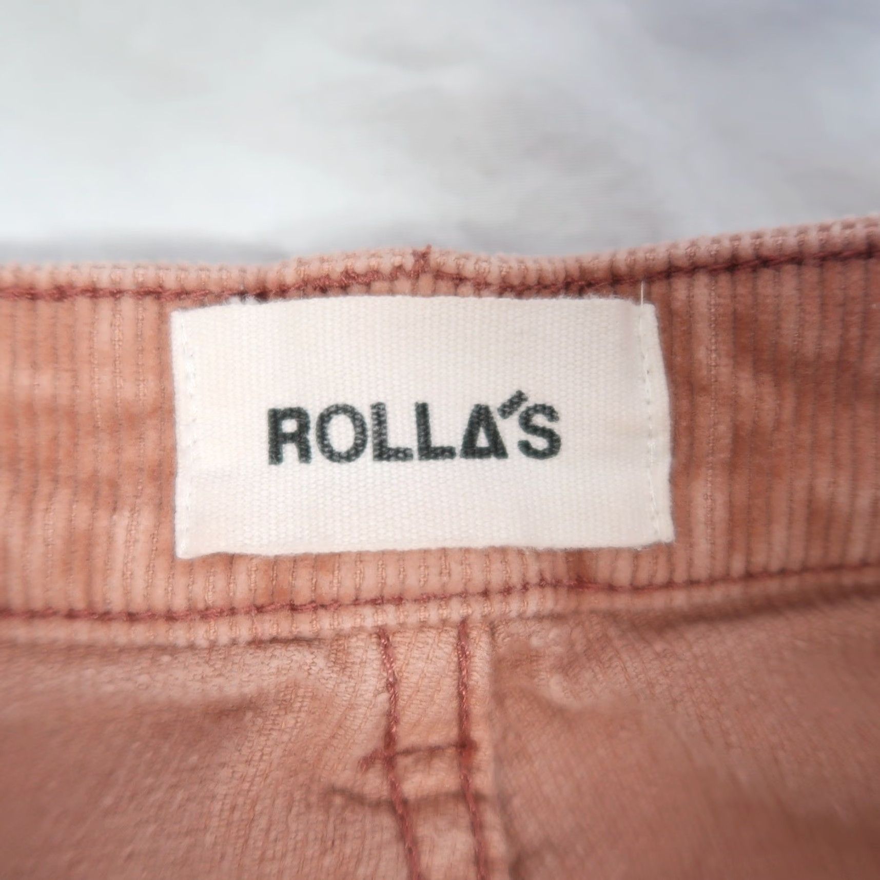 Rolla's Rolla's Original High Rise Straight Leg Corduroy Pants Dusty Pink 28 Size 28" / US 6 / IT 42 - 4 Thumbnail