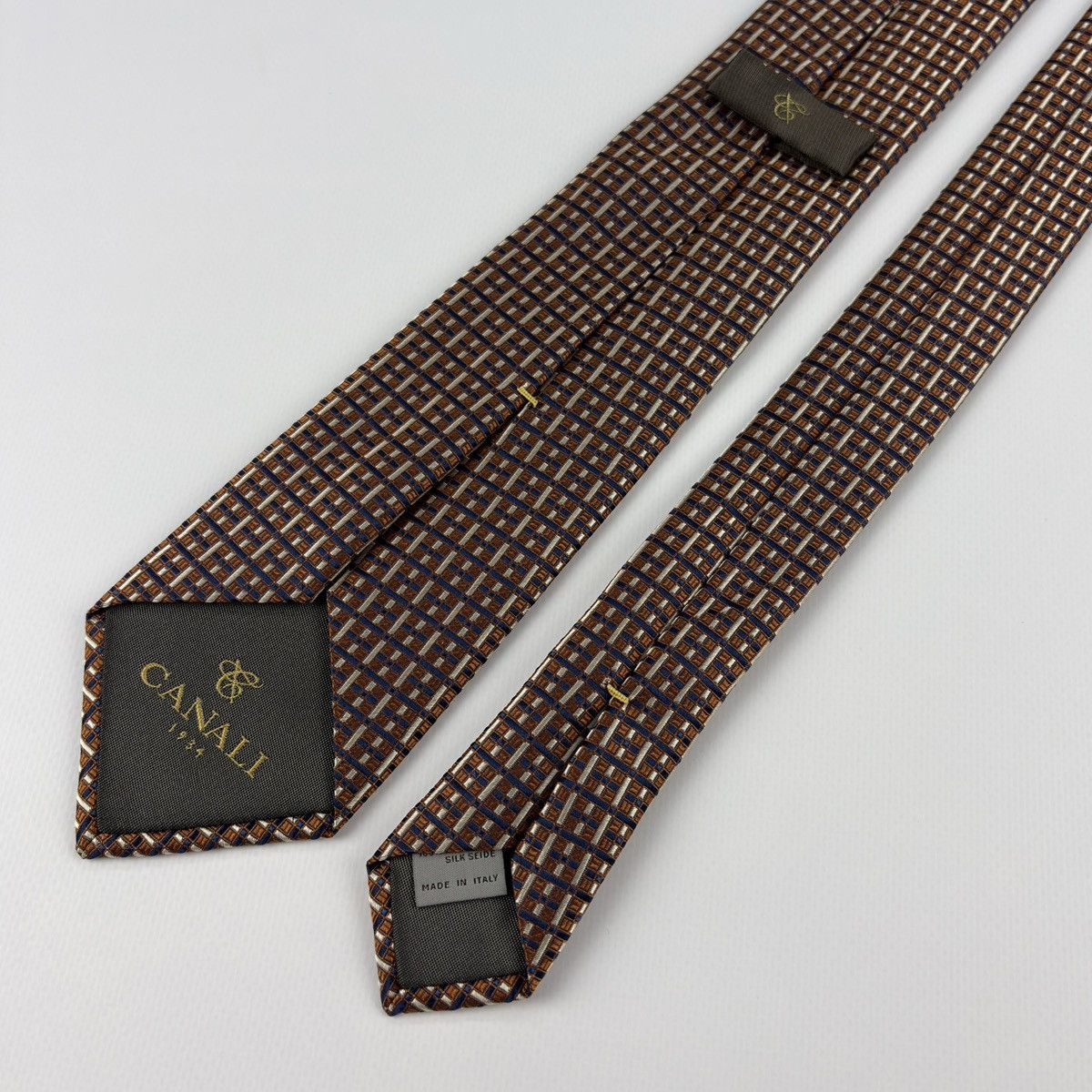 Canali Canali Tie 100% Silk Made in Italy Size ONE SIZE - 3 Thumbnail