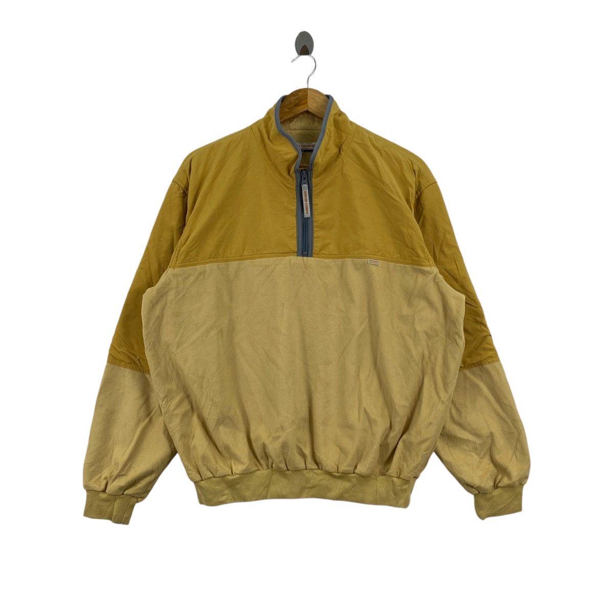 Vintage Vintage WINTER COMPO Half Zipper Yellow Fleece Golfing Size US L / EU 52-54 / 3 - 1 Thumbnail