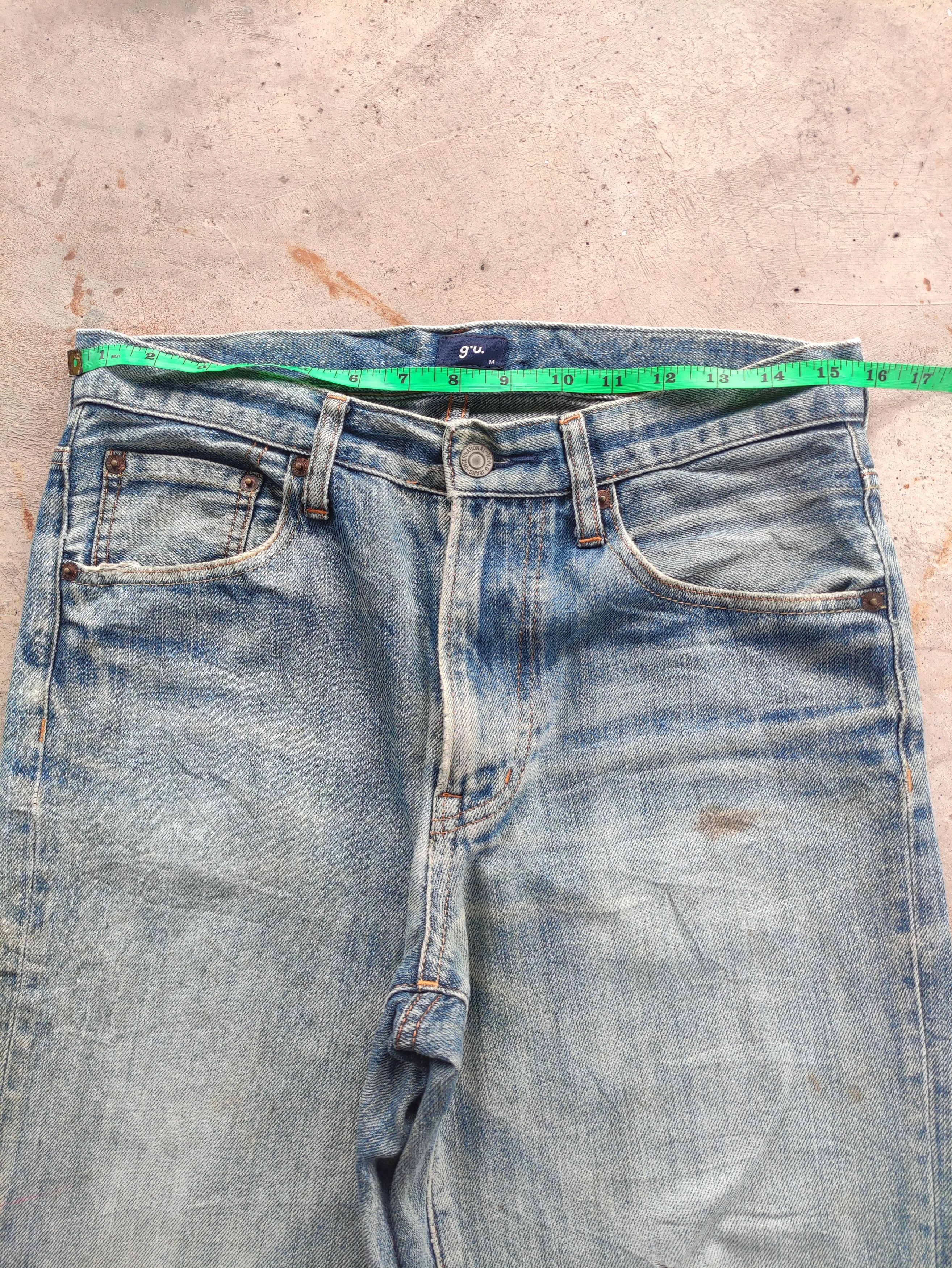 GU Vintage GU Jean Distressed Faded Denim Pants Size US 32 / EU 48 - 6 Thumbnail