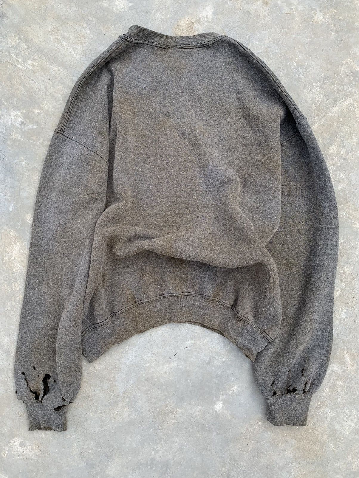 Russell Athletic 90s Russell Thrashed & Faded Sweatshirt 🚬 Size US L / EU 52-54 / 3 - 3 Thumbnail