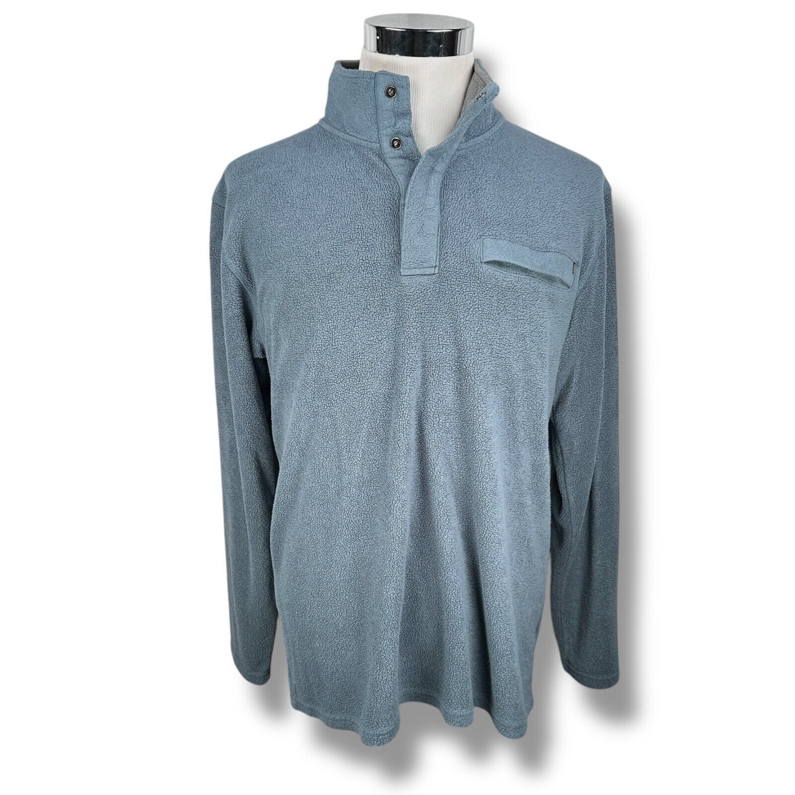 Other Free Fly Bamboo Polar Fleece Men’s Large Blue Chest Pocket Size US L / EU 52-54 / 3 - 1 Thumbnail