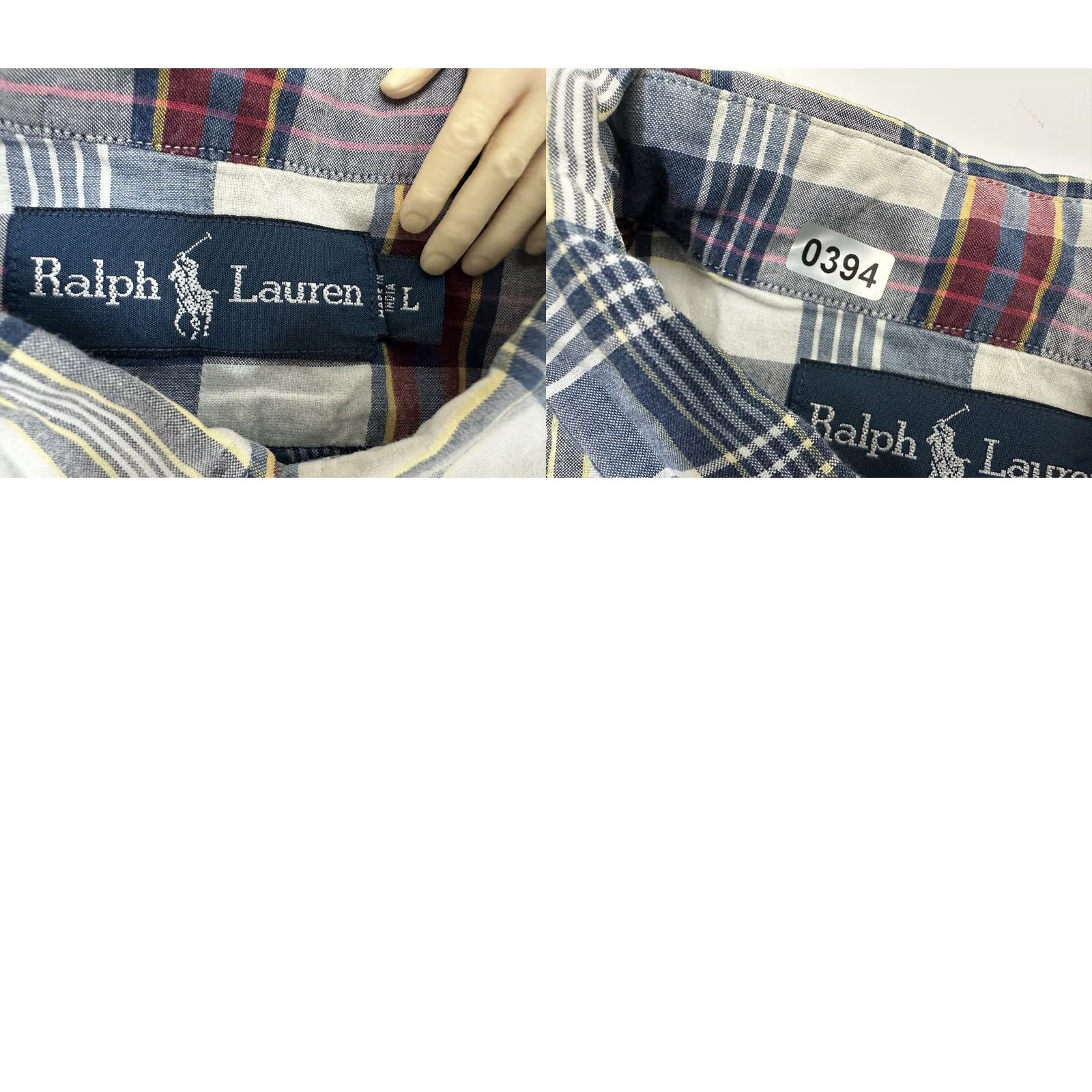 Ralph Lauren Ralph Lauren Shirt Men Large Casual Outdoors Lightweight Cotton Plaid Button Up Size US L / EU 52-54 / 3 - 9 Thumbnail