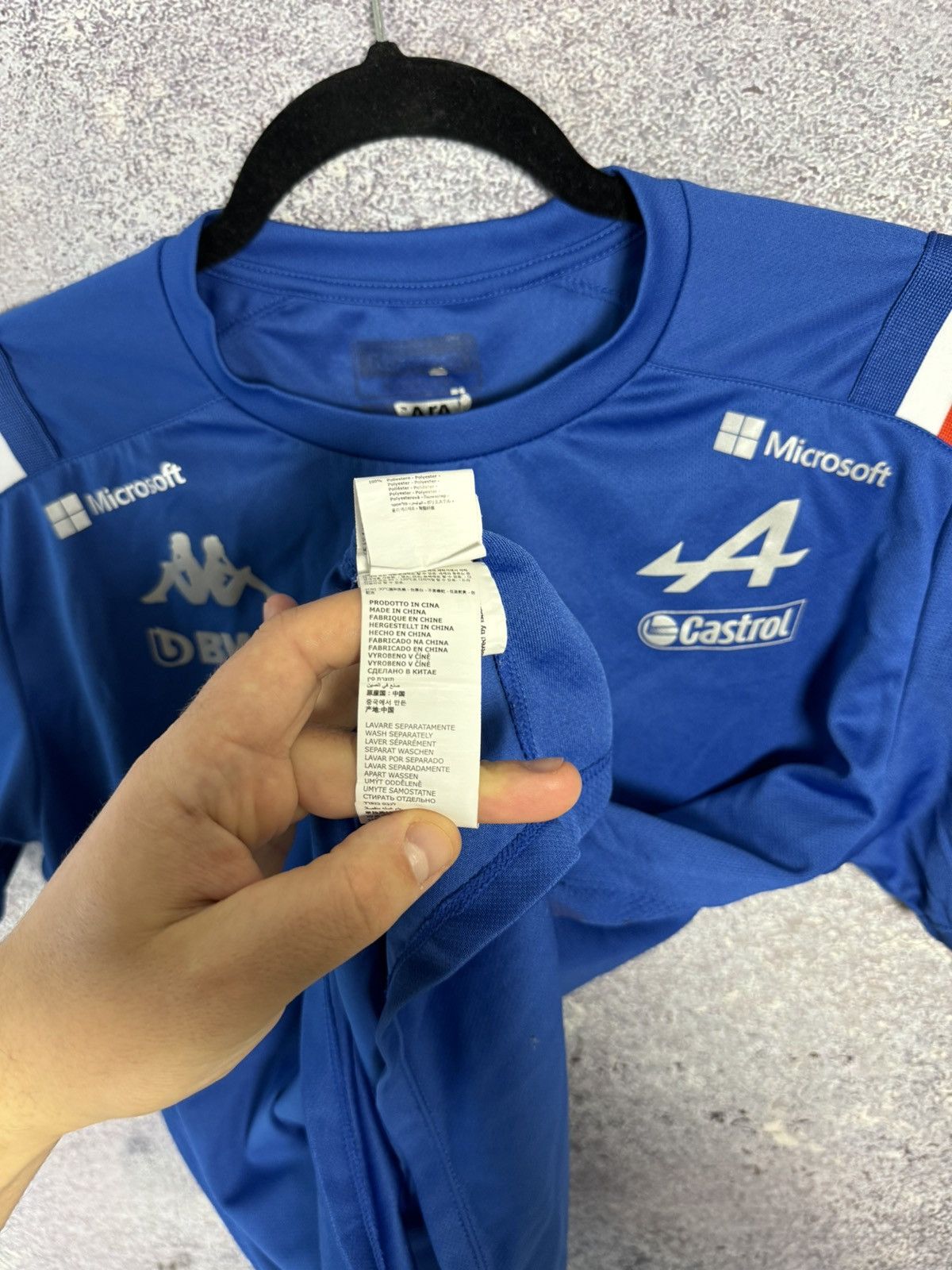 Formula 1 × Kappa Kappa Alpine F1 Team Jersey Men’s Small Pirelli Renault Size US S / EU 44-46 / 1 - 11 Thumbnail