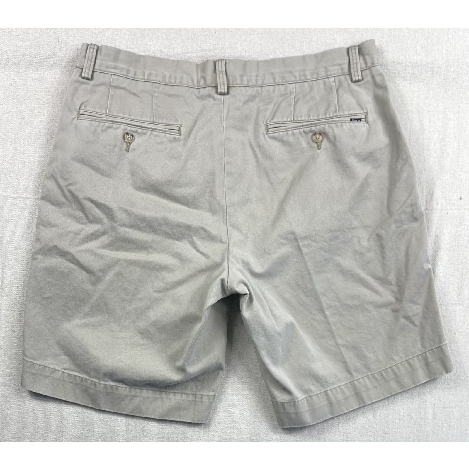 Polo Ralph Lauren Polo Ralph Lauren Men's Golf Shorts 33 Beige Classic Flat Front Cotton Twill Casual Chino Size US XS / EU 42 / 0 - 2 Thumbnail