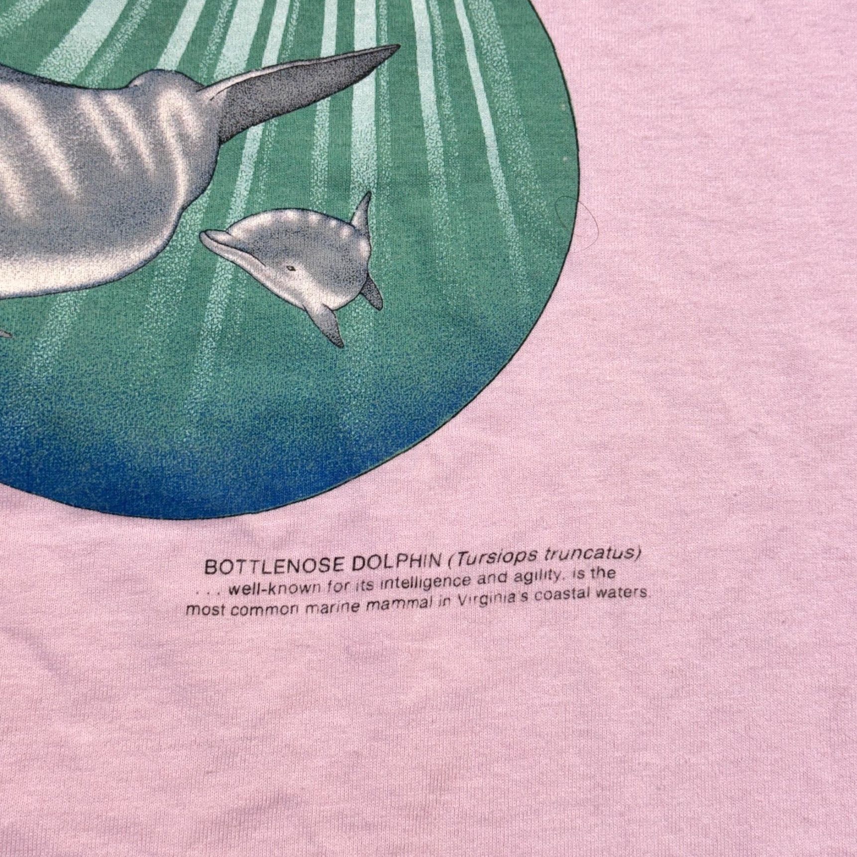 Vintage VINTAGE Virginia Marine Science Museum Shirt Mens XL Pink Dolphin Graphic 90s Size US XL / EU 56 / 4 - 4 Thumbnail