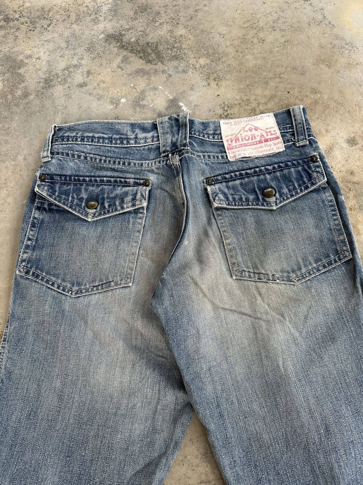 Lee Lee Archive Style Utility Denim Bush Pants Workwear Fit Size US 29 - 5 Thumbnail