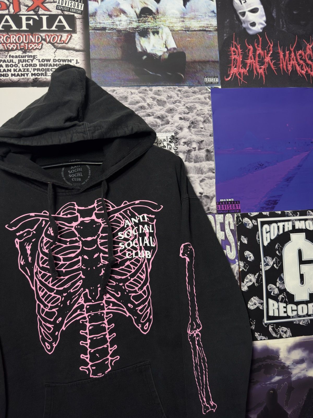 Anti Social Social Club Anti Social Social Club Skeleton Hoodie ASSC Size US XXL / EU 58 / 5 - 2 Thumbnail