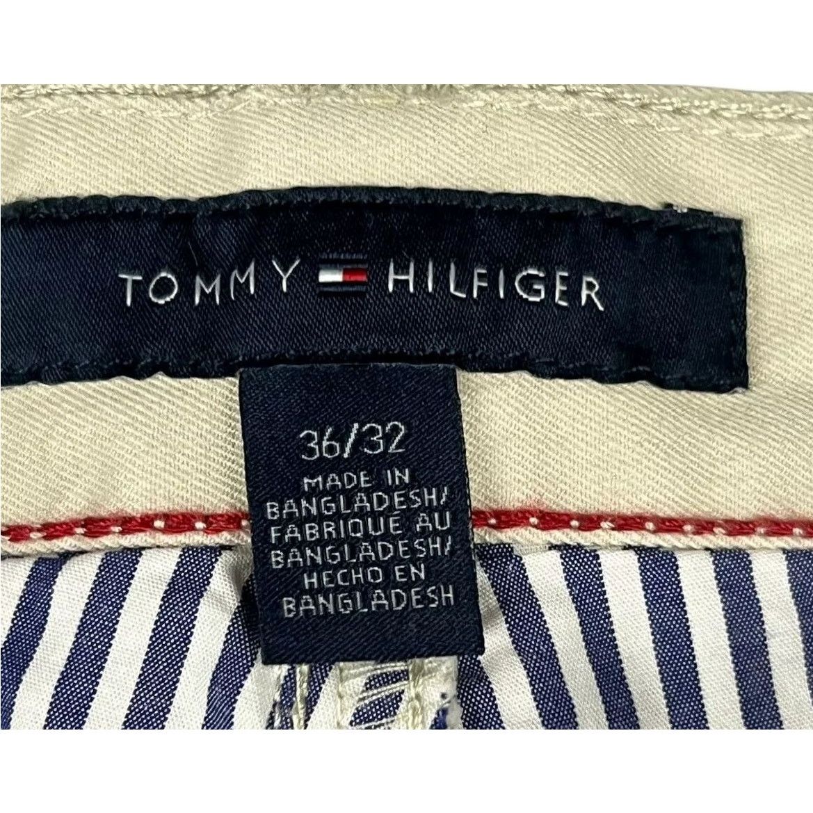 Tommy Hilfiger 36L x 32W TOMMY HILFIGER Men’s Relaxed Fit Khaki Chino Pants Size US 36 / EU 52 - 5 Thumbnail
