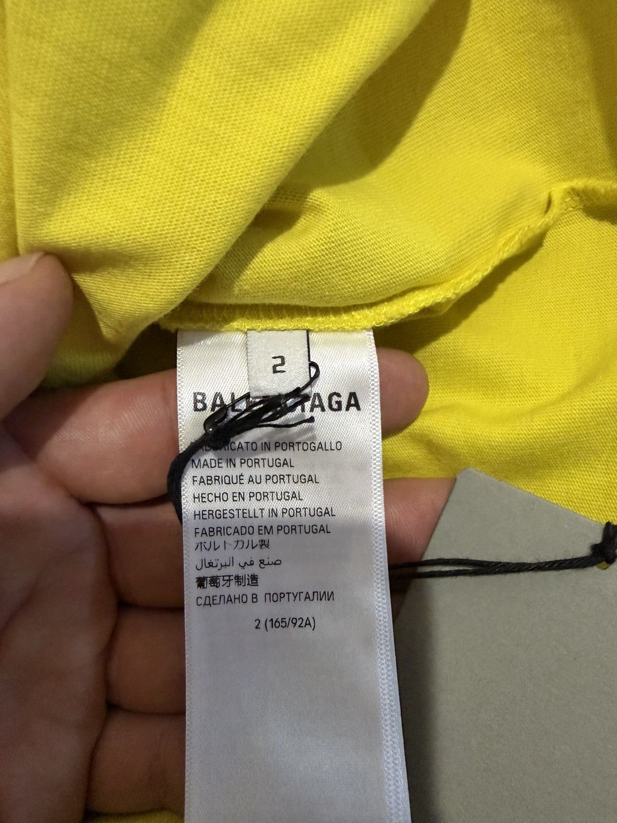 Balenciaga Balenciaga Darkwave yellow shirt Size US L / EU 52-54 / 3 - 6 Thumbnail