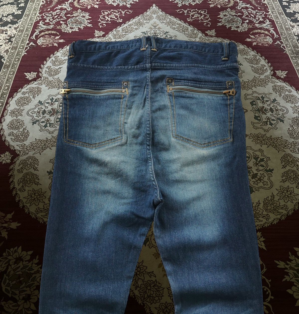 Takahiromiyashita The Soloist. Avantgarde zipper slim jogger biker jeans pants Size US 31 - 6 Thumbnail