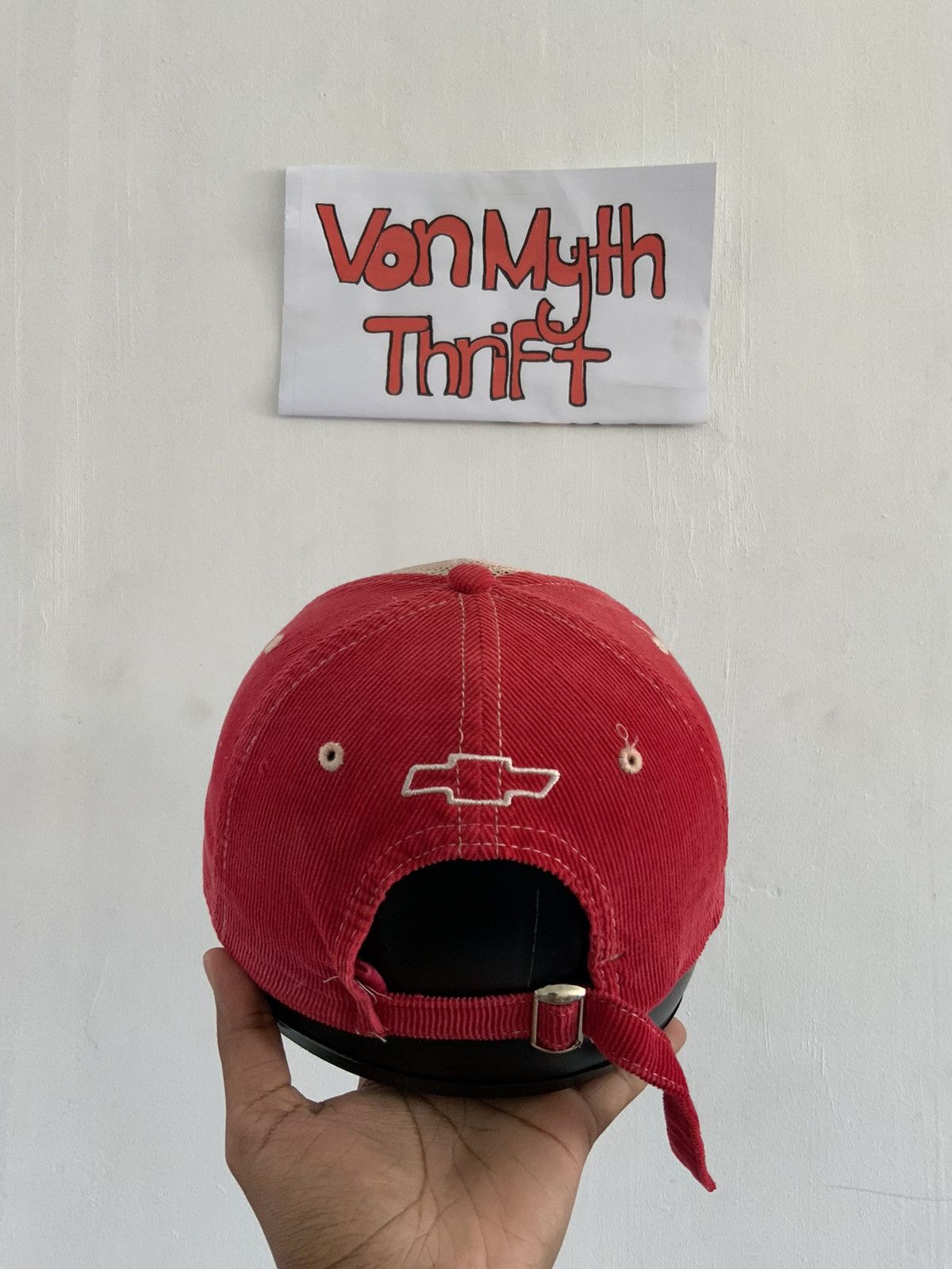 Japanese Brand Vintage Chevrolet Corduroy Hat Cap Size ONE SIZE - 4 Thumbnail
