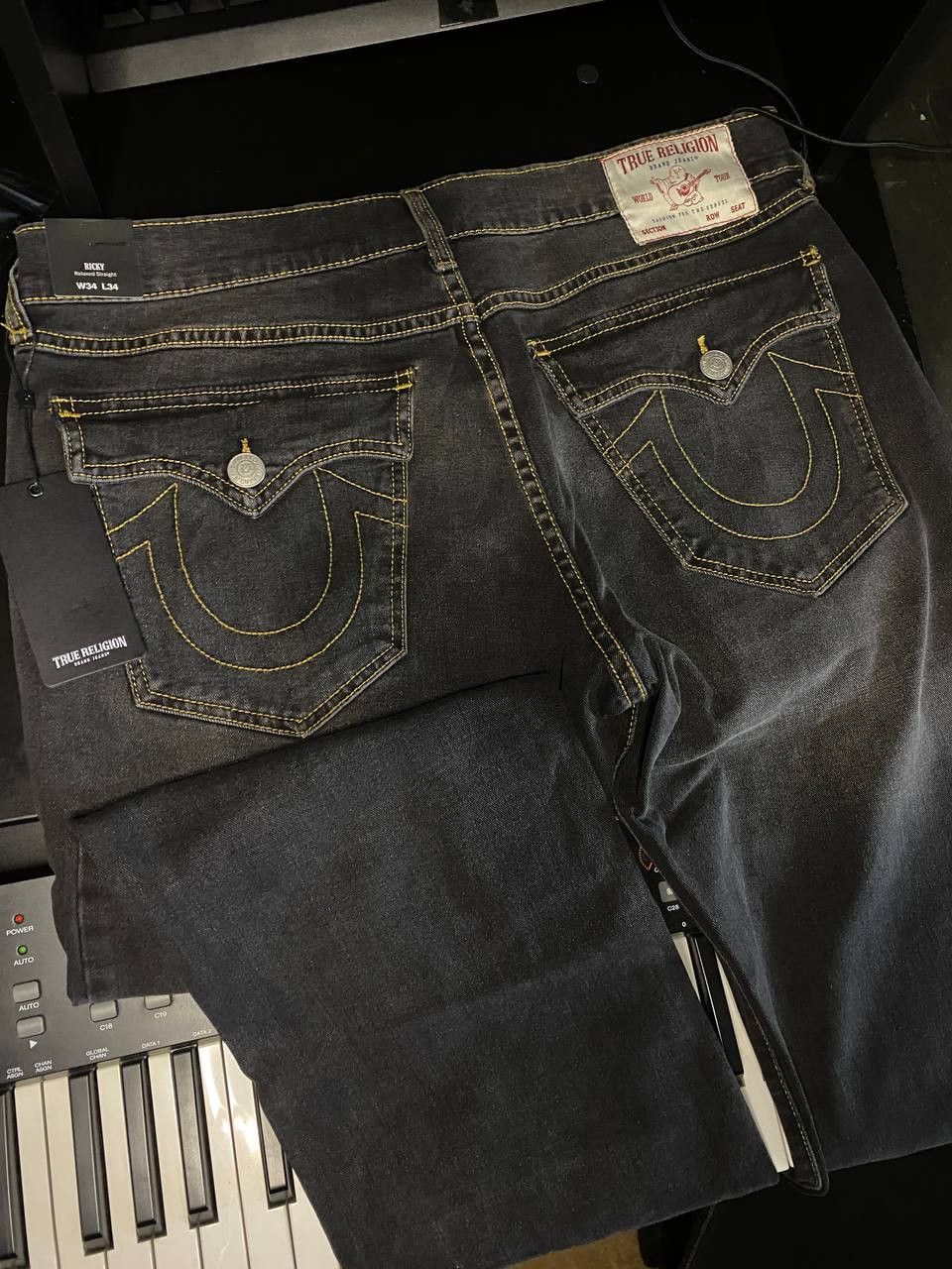 True Religion True Religion - Ricky Sn Flap Straight Jeans Size US 32 / EU 48 - 1 Thumbnail
