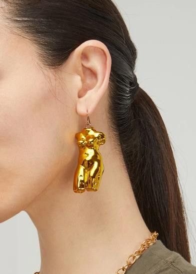 Marni Marni Gold Single Statue Pop Earring Size ONE SIZE - 4 Thumbnail