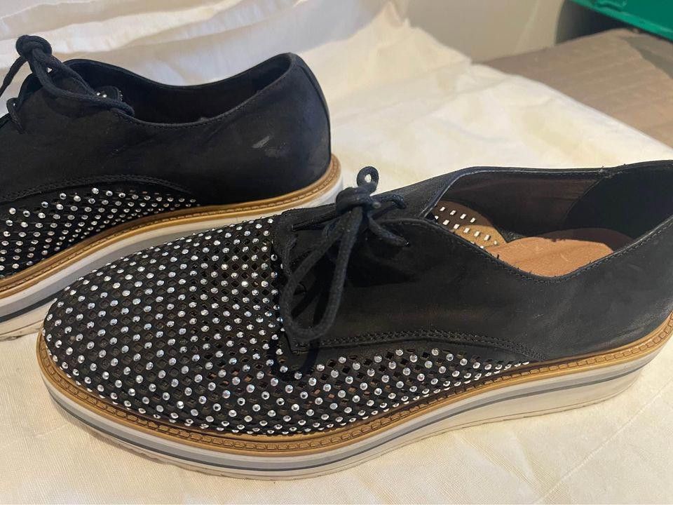 Designer Browns Leather Diamond Shoes Size US 10 / IT 40 - 1 Thumbnail