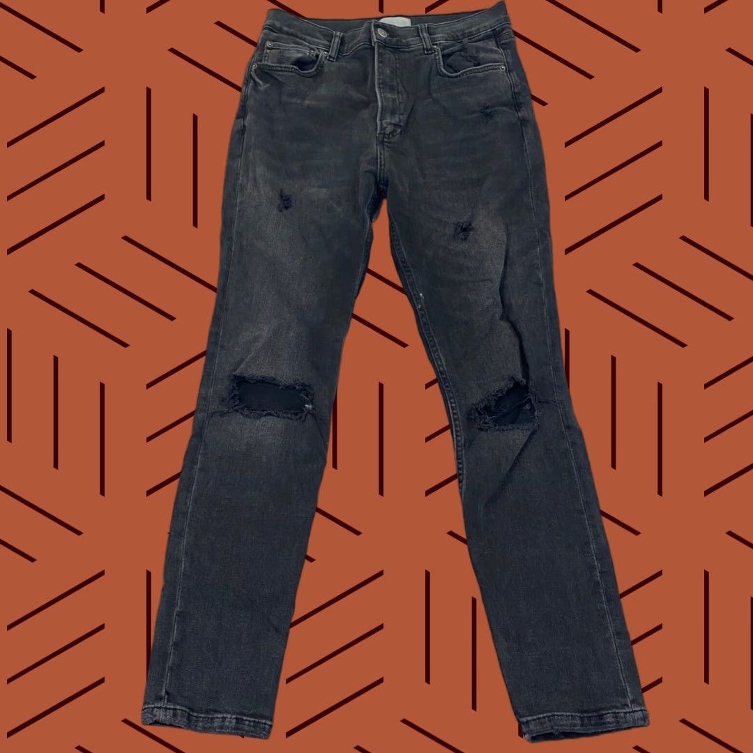 Boyish Boyish The Zachary Jeans Womens 28 Charcoal Gray High-Rise Skinny Denim Pants Jeans Size 28" / US 6 / IT 42 - 1 Thumbnail