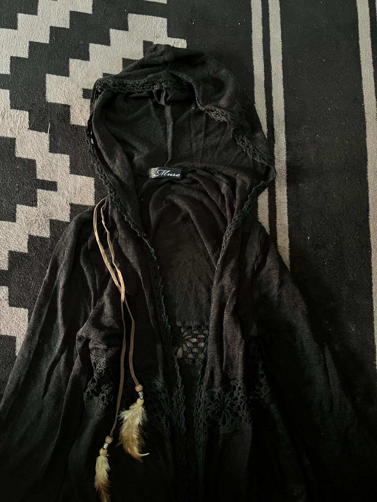 Tornado Mart 2000s mure black vkei knit Size US M / EU 48-50 / 2 - 2 Thumbnail