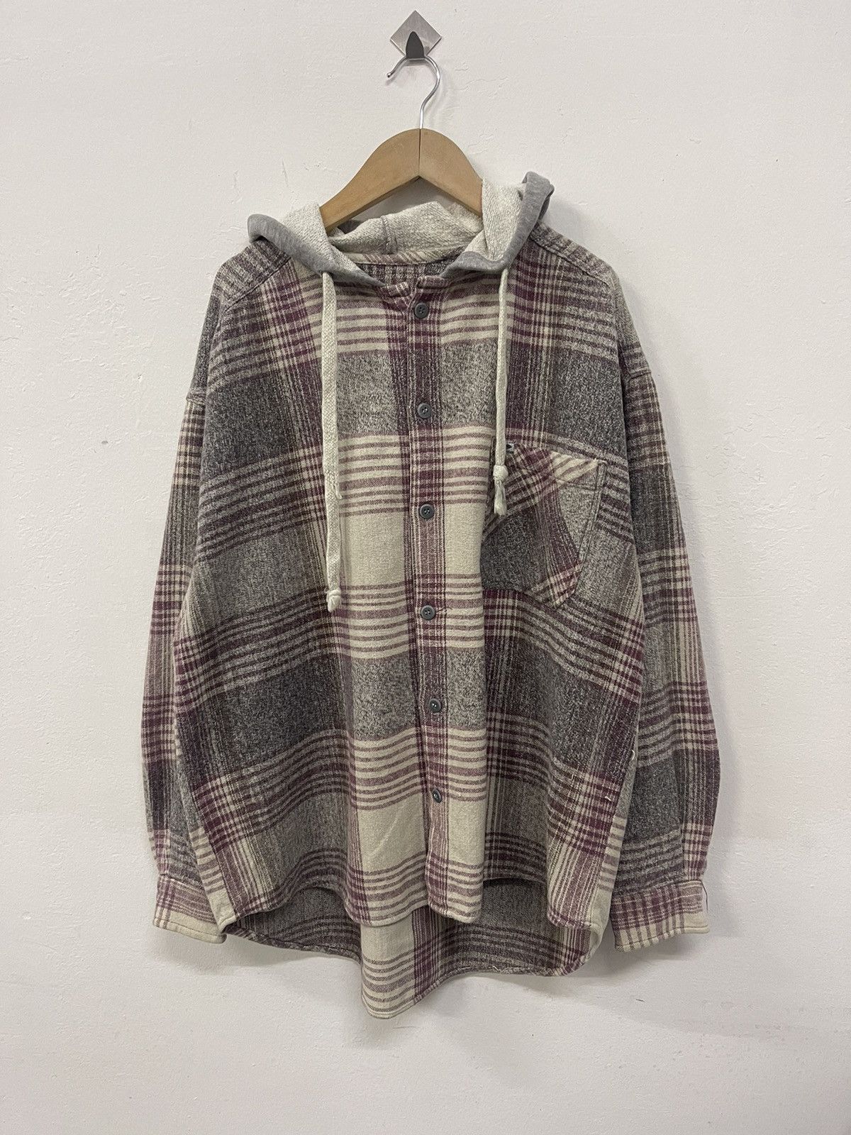 Quiksilver Quiksilver Saltwater denim plaid oversized hooded flannel Size US M / EU 48-50 / 2 - 1 Thumbnail