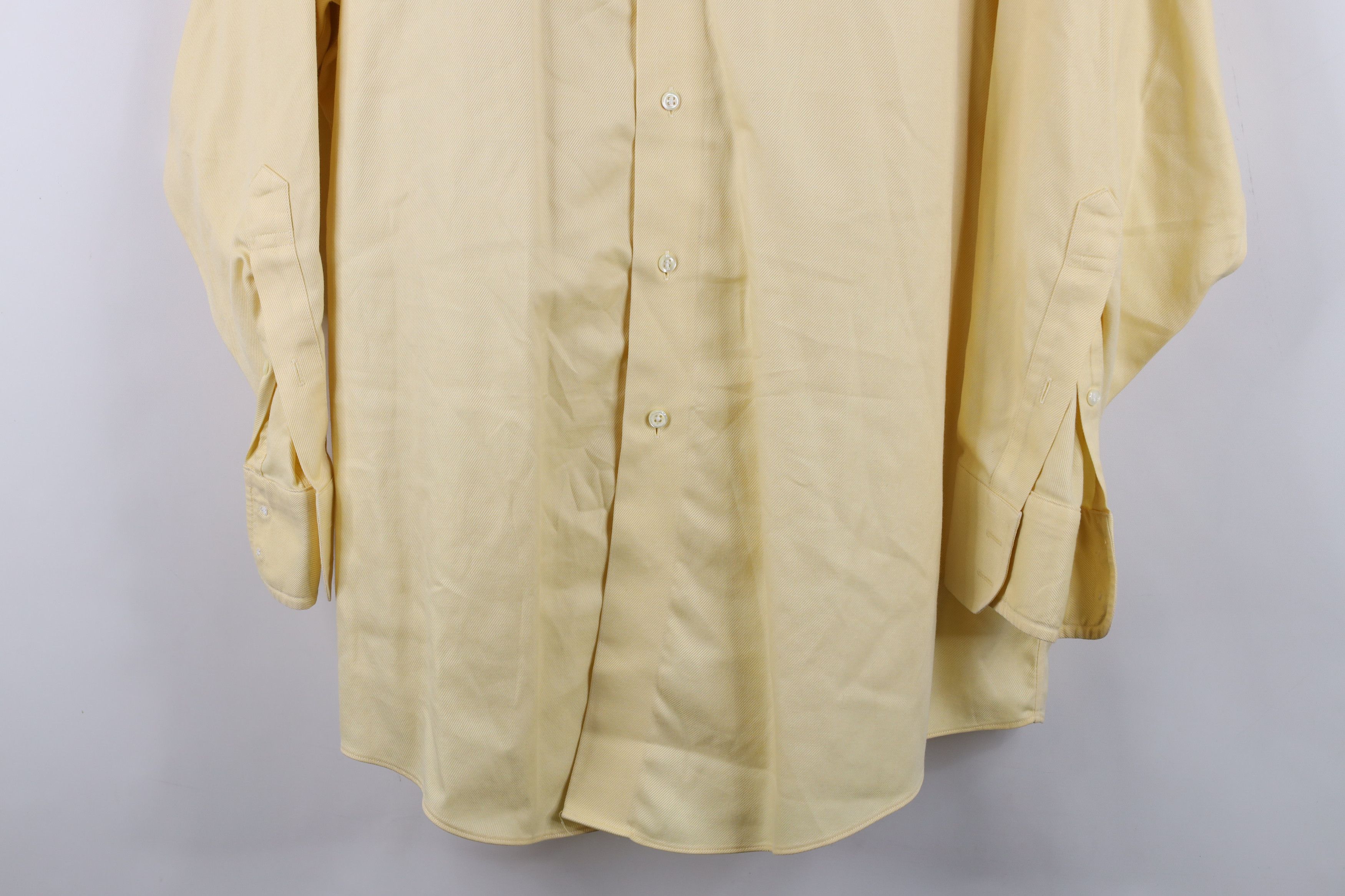 Brooks Brothers Vintage 90s Brooks Brothers Button Shirt Yellow Cotton Size US M / EU 48-50 / 2 - 3 Thumbnail