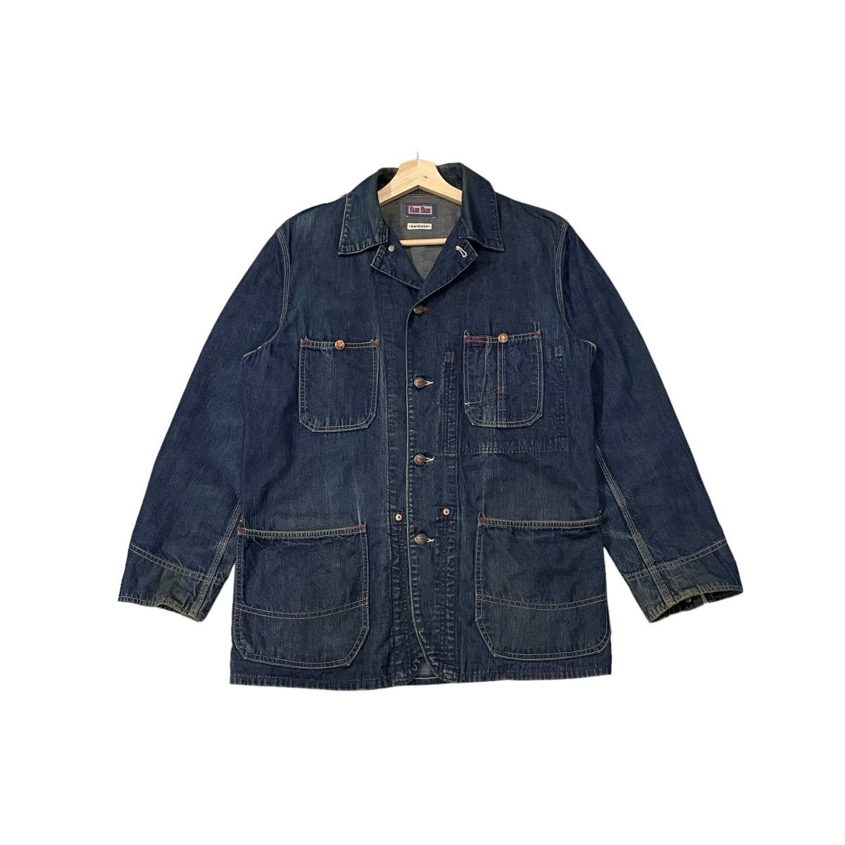 Vintage Vintage Blue Blue Japan Arigato Denim Chore Jacket | Grailed