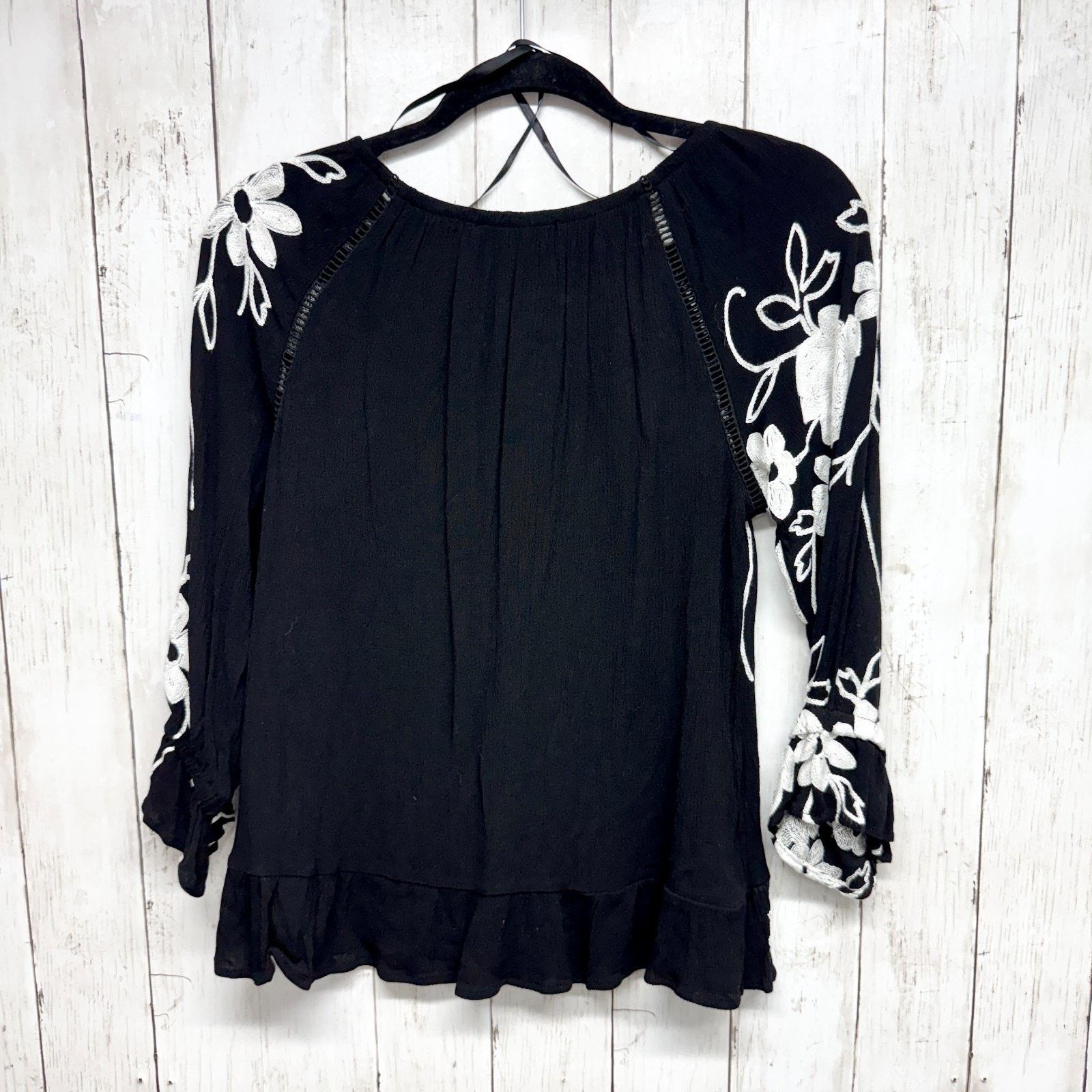 Other I.N.C. International Concepts Small Smocked Peasant Blouse Size S / US 4 / IT 40 - 5 Thumbnail