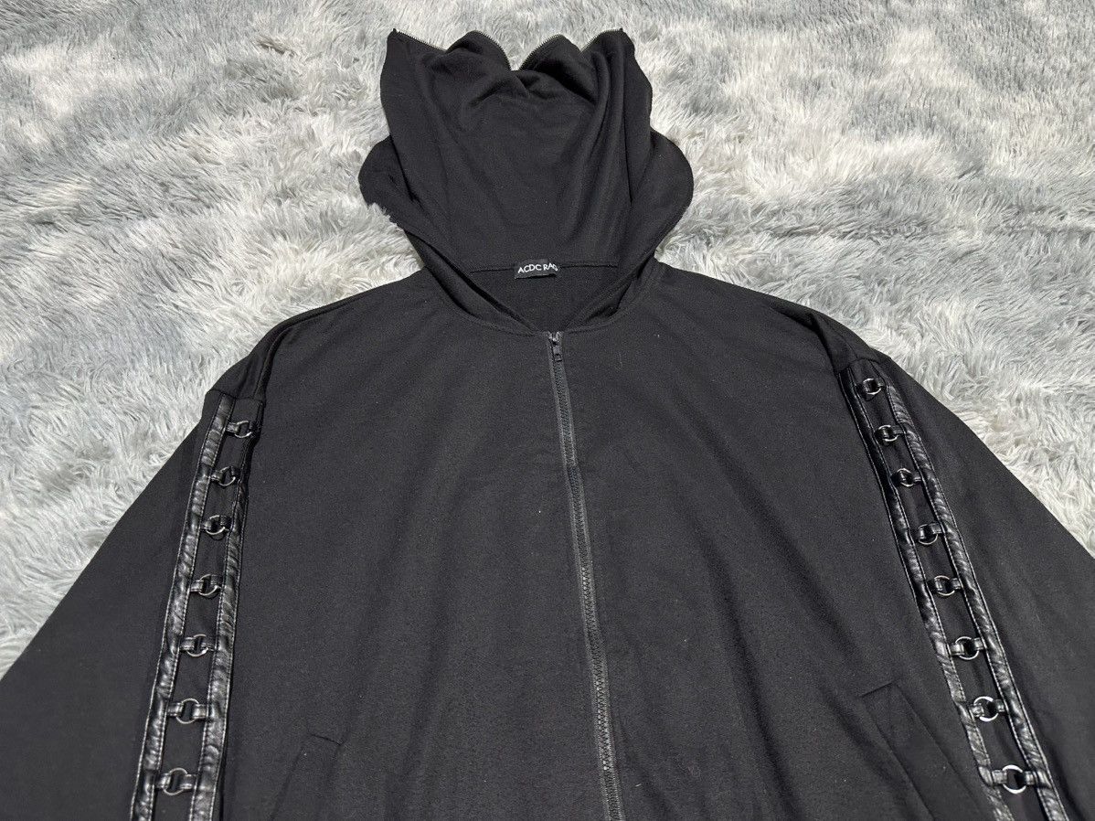 Japanese Brand 🔥Sick Y2K AC DC Rag Devil Hoodie Metal Loop Goth Punk Size US M / EU 48-50 / 2 - 2 Thumbnail