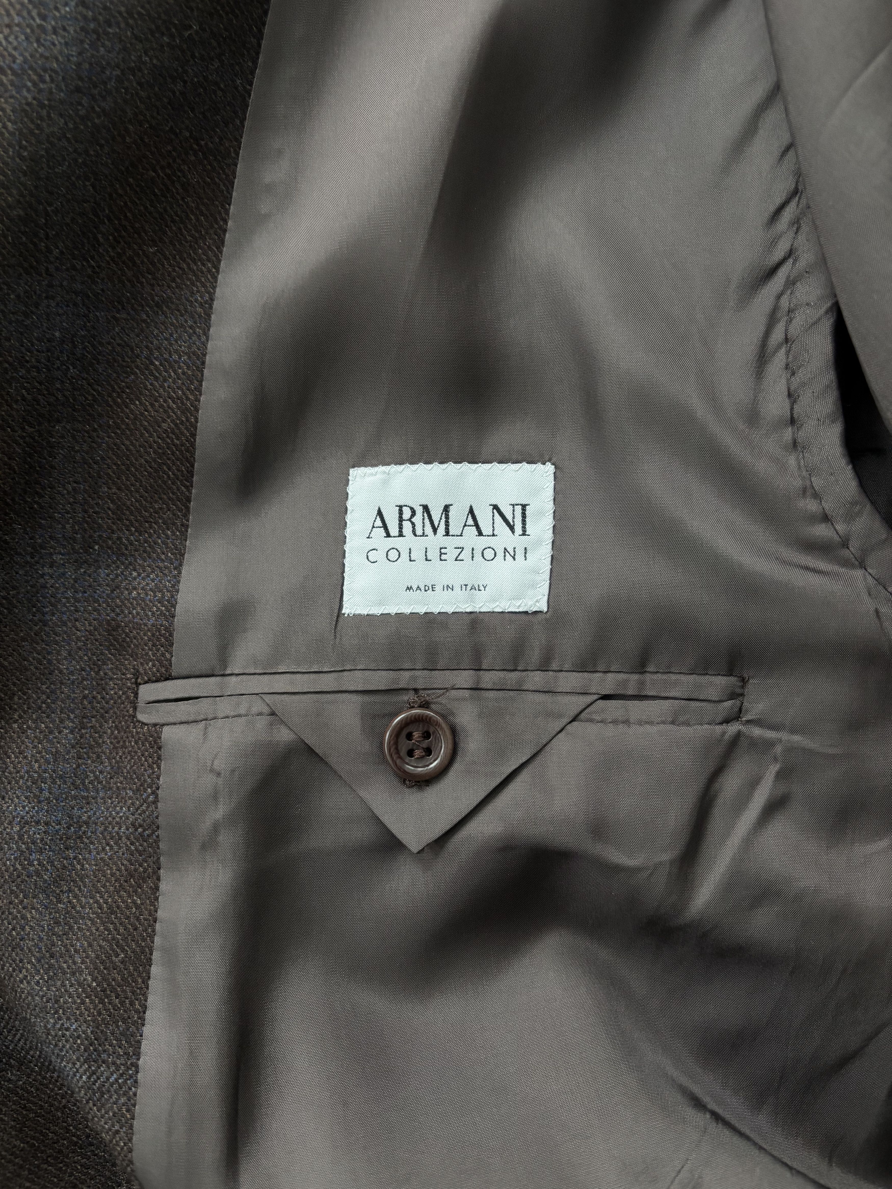 Armani Collezioni Armani x Neiman Marcus Windowpane Sport Coat Size 44R - 10 Thumbnail