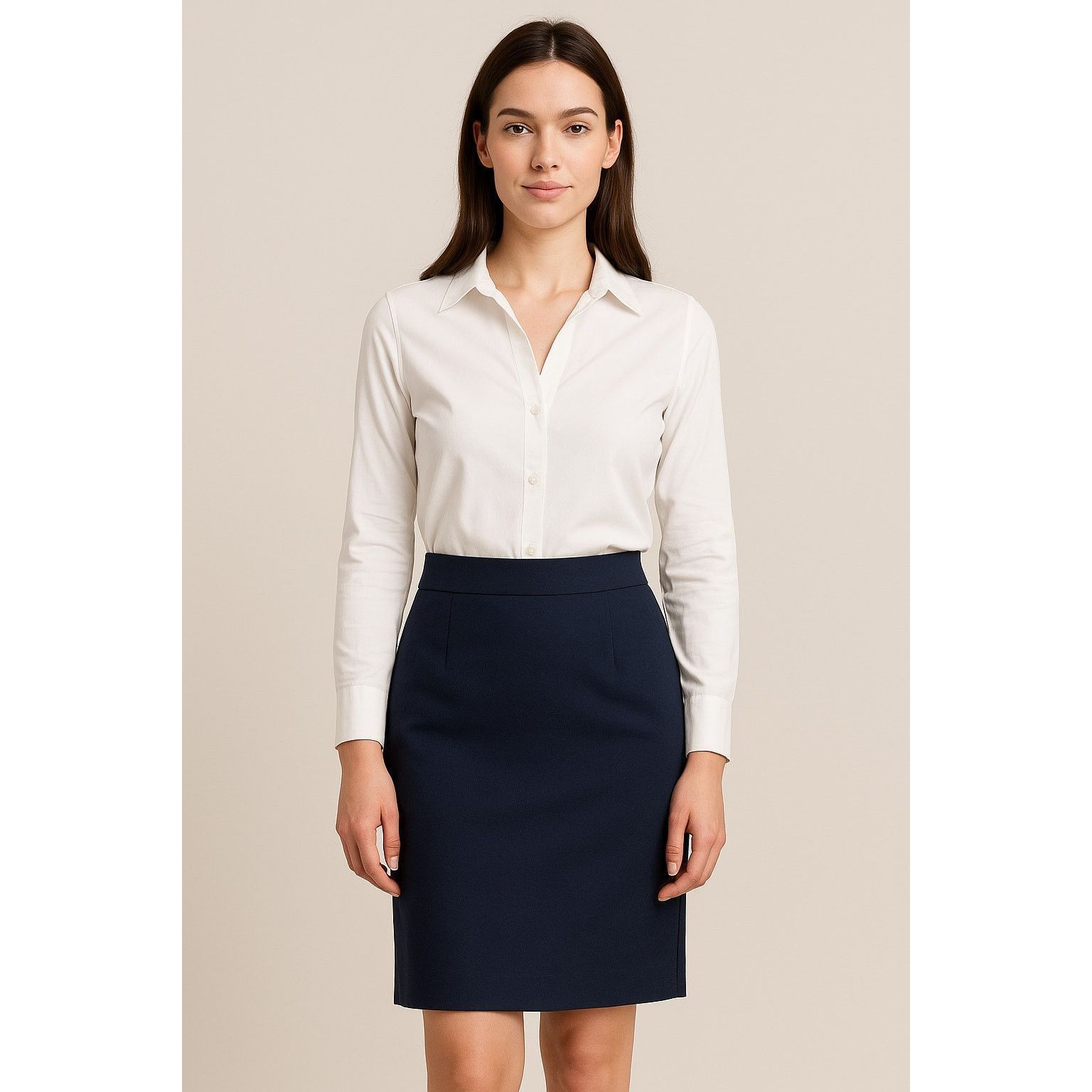 Classic Navy Pencil Skirt Banana Republic Women’S Size 8 in Blue, Women's