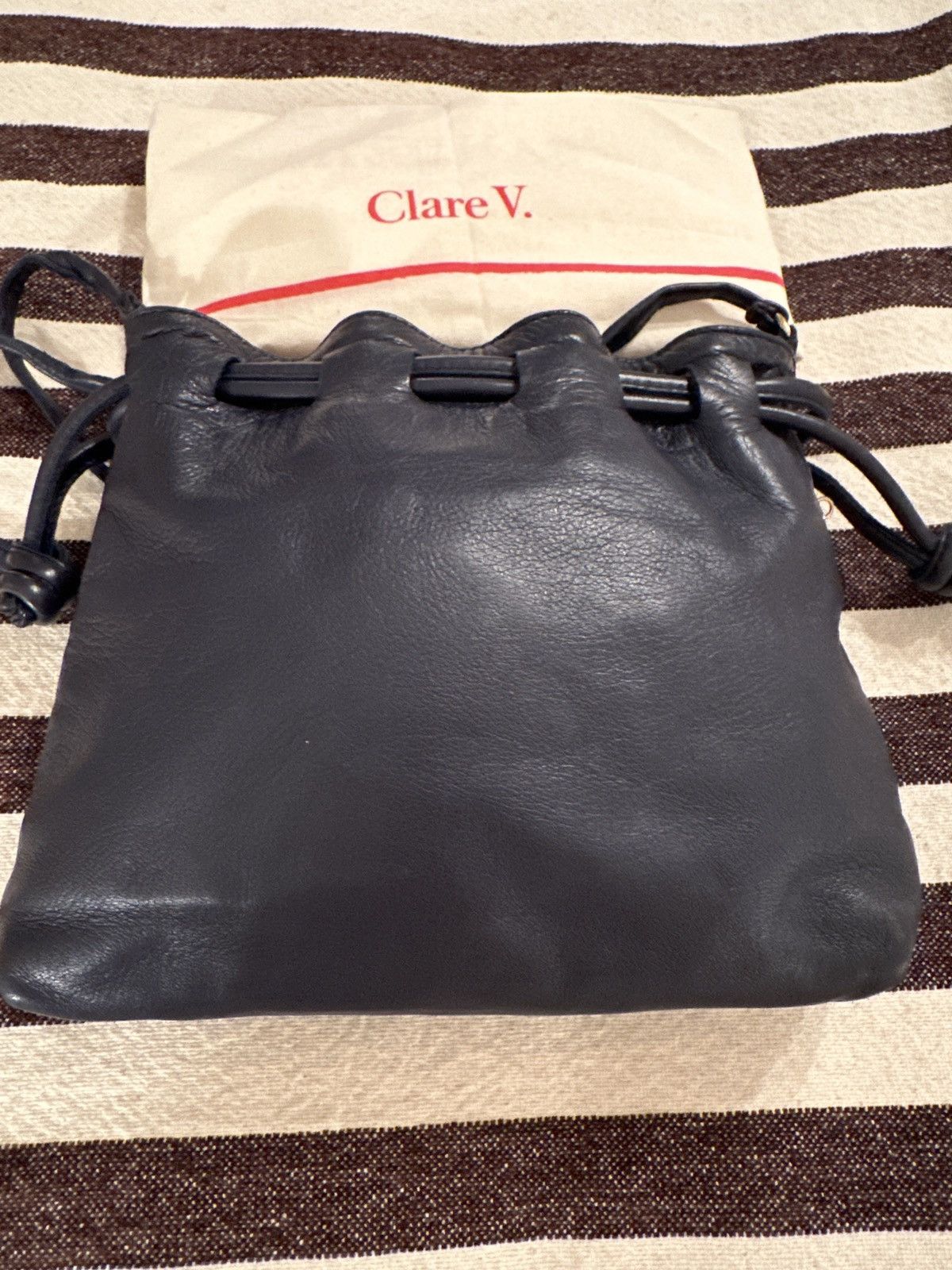 Clare V. Clare V. Petit Henri Navy Blue Size ONE SIZE - 4 Thumbnail